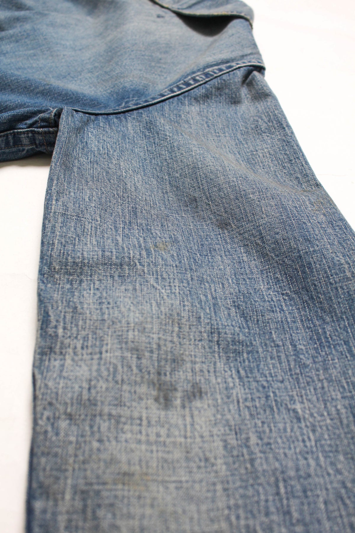 USN M43 DUNGAREE JUMPER, SHAWL COLLAR - INDIGO AGING