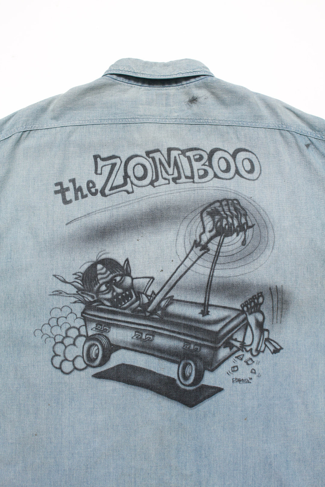 SKETCH ZOMBOO USN CHAMBRAY SHIRT AGED - INDIGO