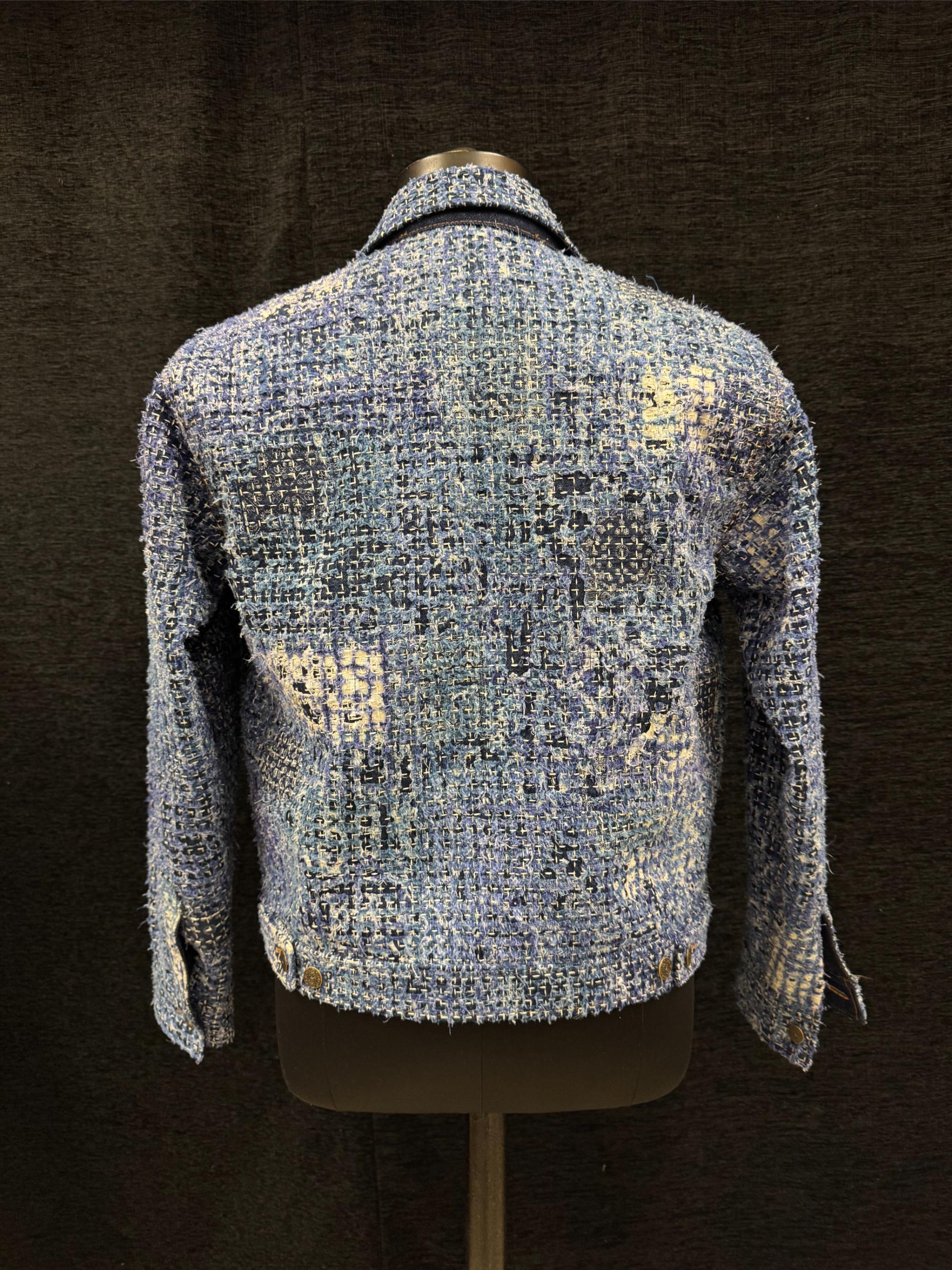 AK/PR/LOT4/JKT/058 Blue Boro Denim Jacket - BLUE