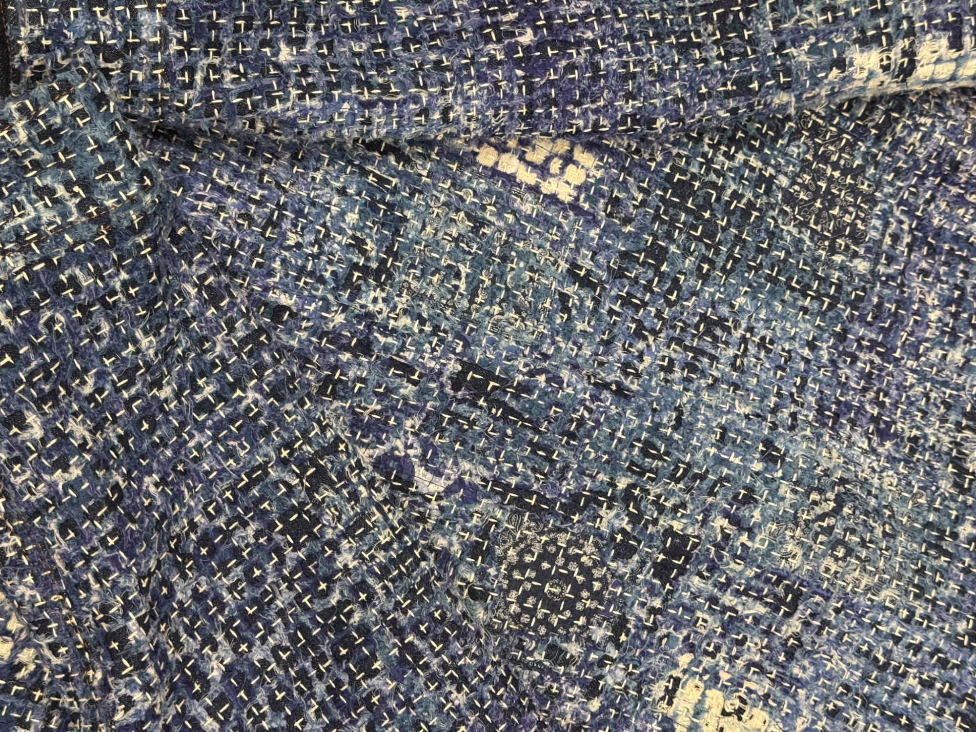 AK/PR/LOT4/JKT/058 Blue Boro Denim Jacket - BLUE