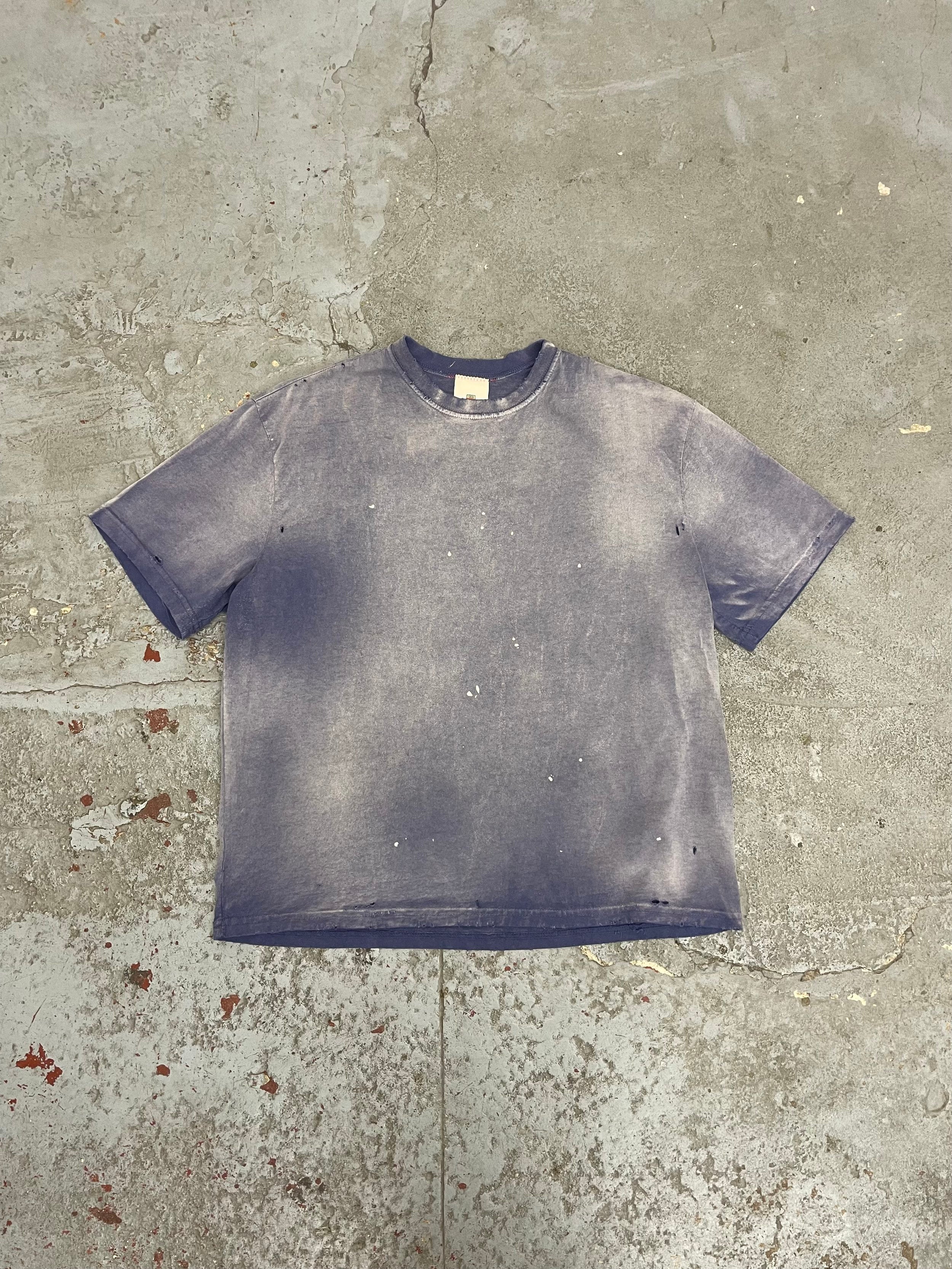 OVERSIZE CROP TEE S/S - AGED INDIGO (SINGLE STITCH)