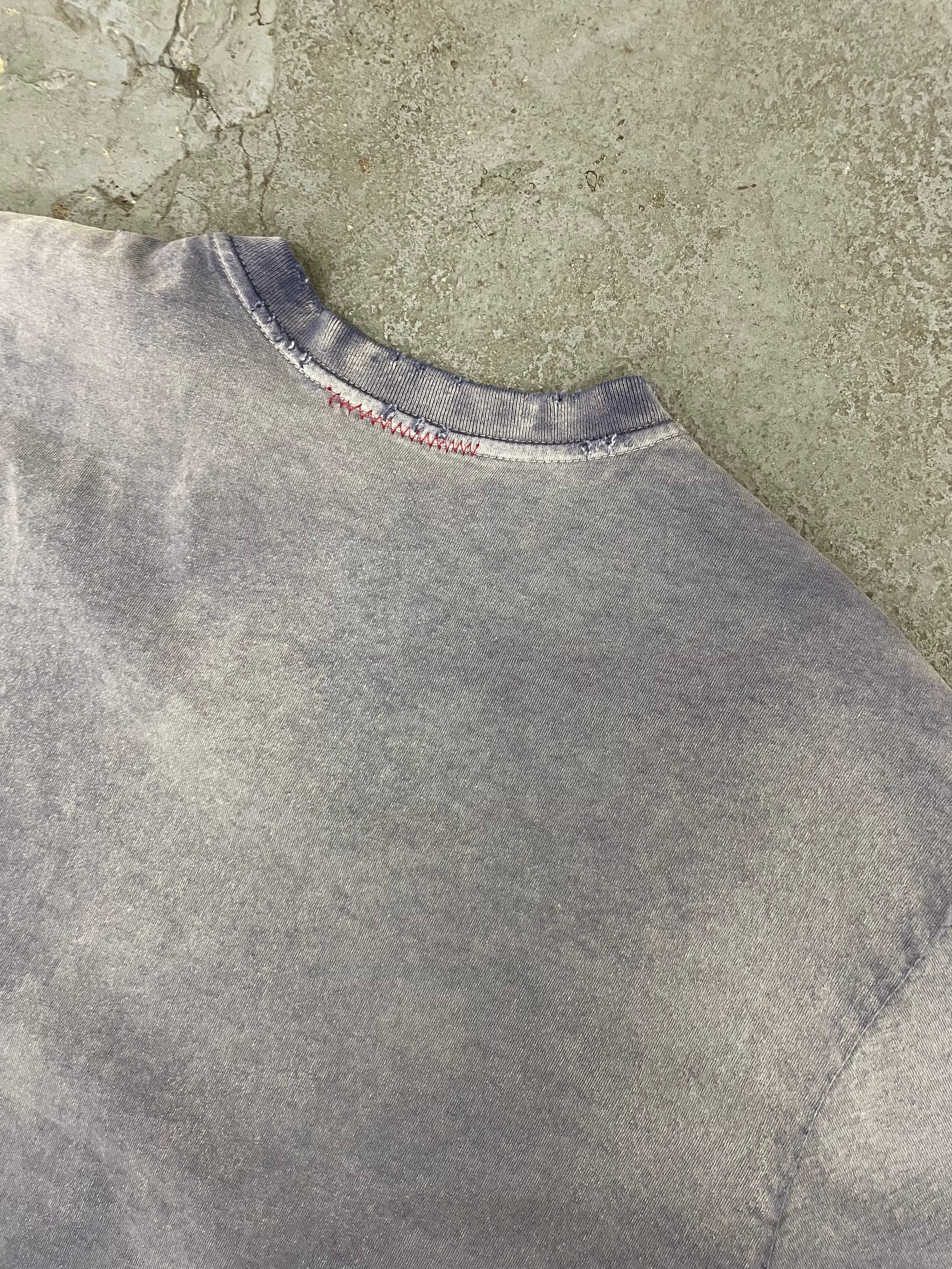 OVERSIZE CROP TEE S/S - AGED INDIGO (SINGLE STITCH)