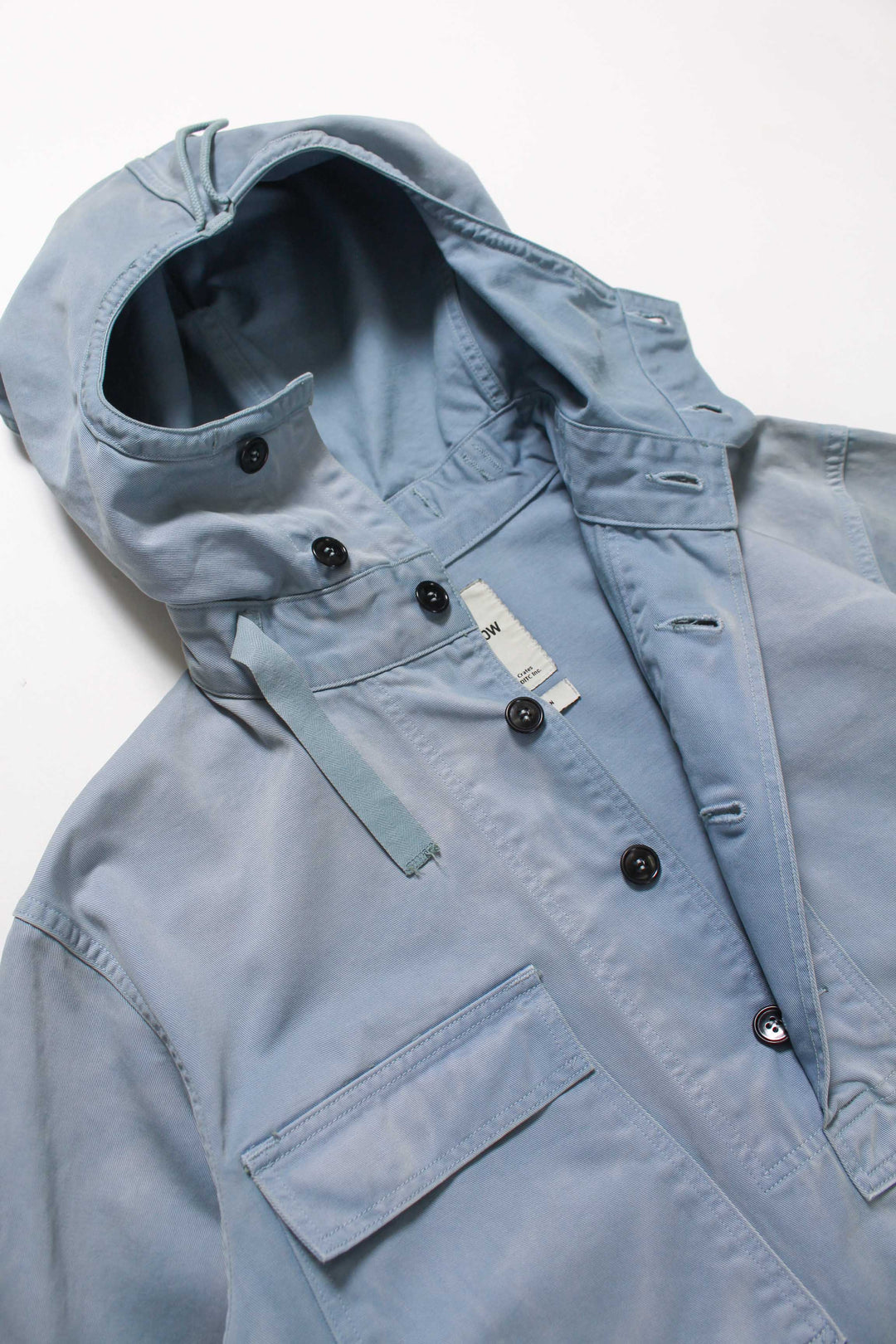 USN SALVAGE PARKA DYED UNIT AGED - BLUE