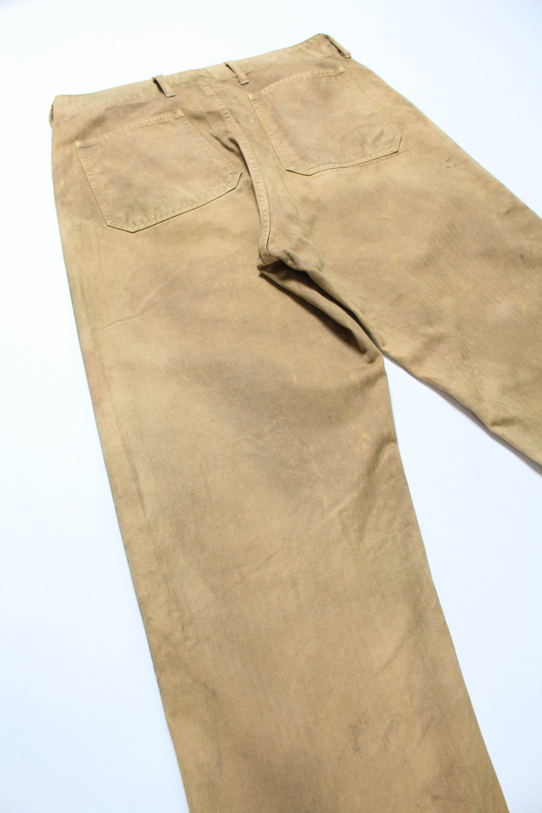 USMC P-41 HBT TROUSERS AGED - OLIVE YELLOW