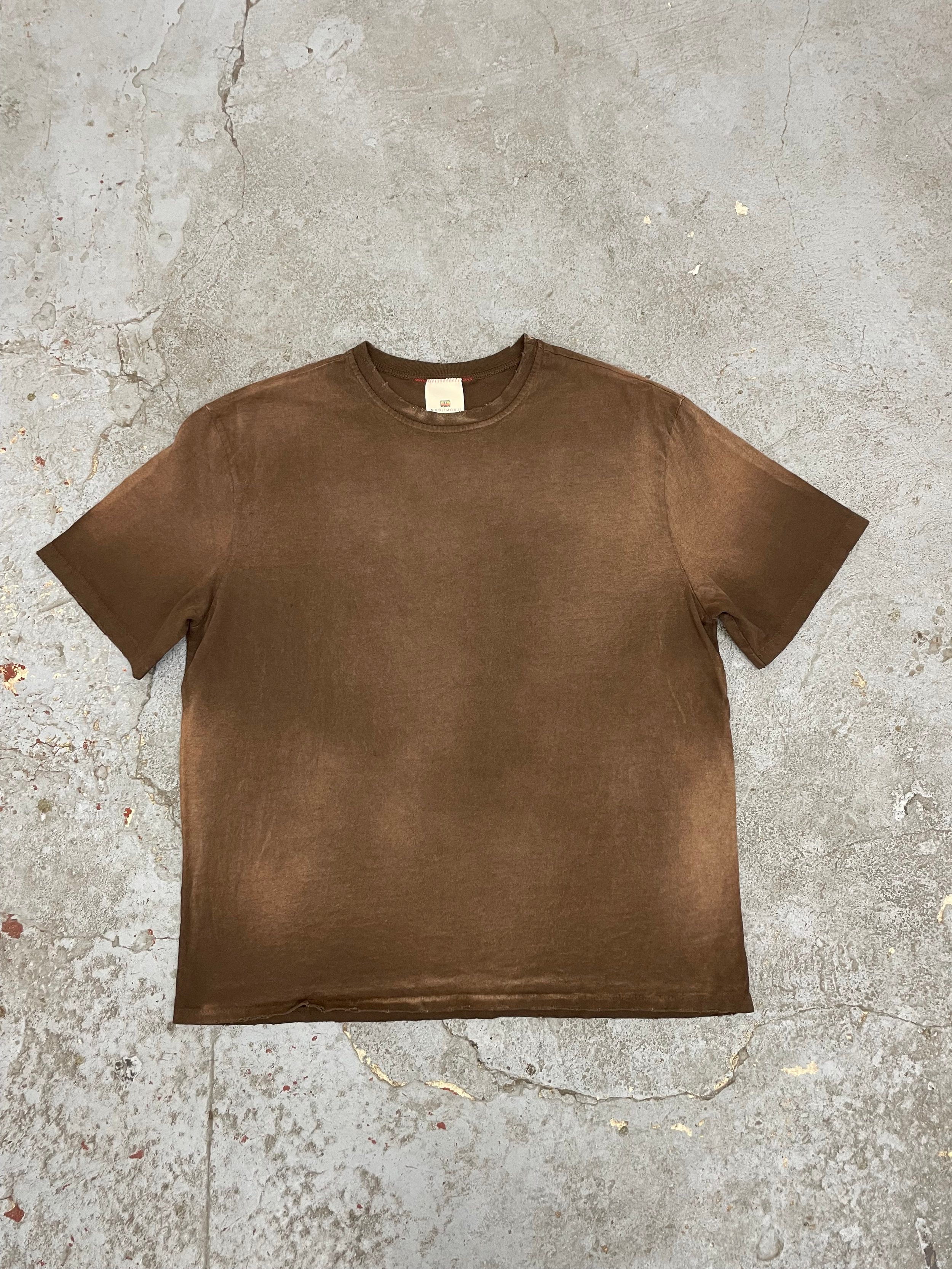 OVERSIZE CROP TEE S/S - AGED BROWN