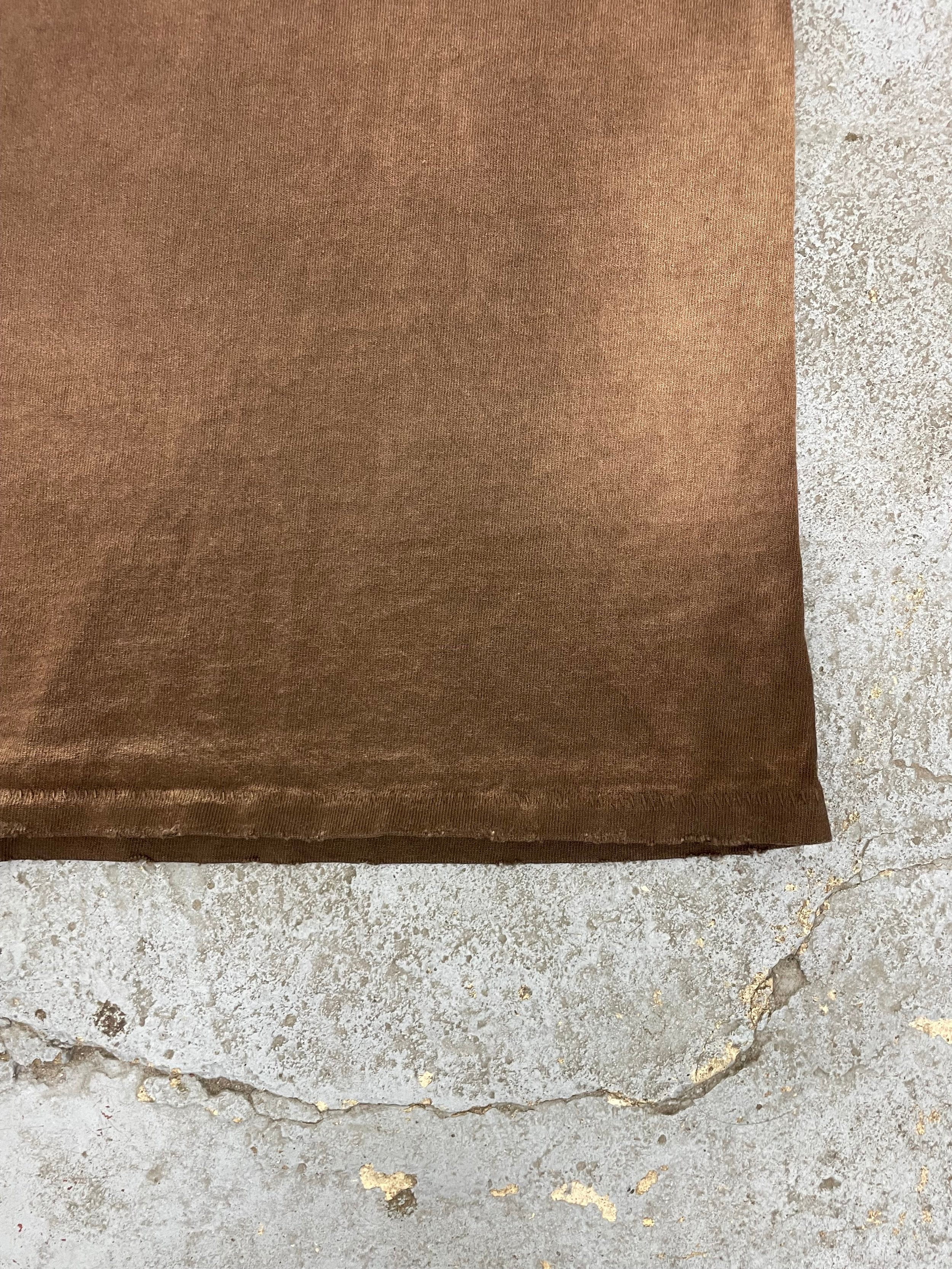 OVERSIZE CROP TEE S/S - AGED BROWN