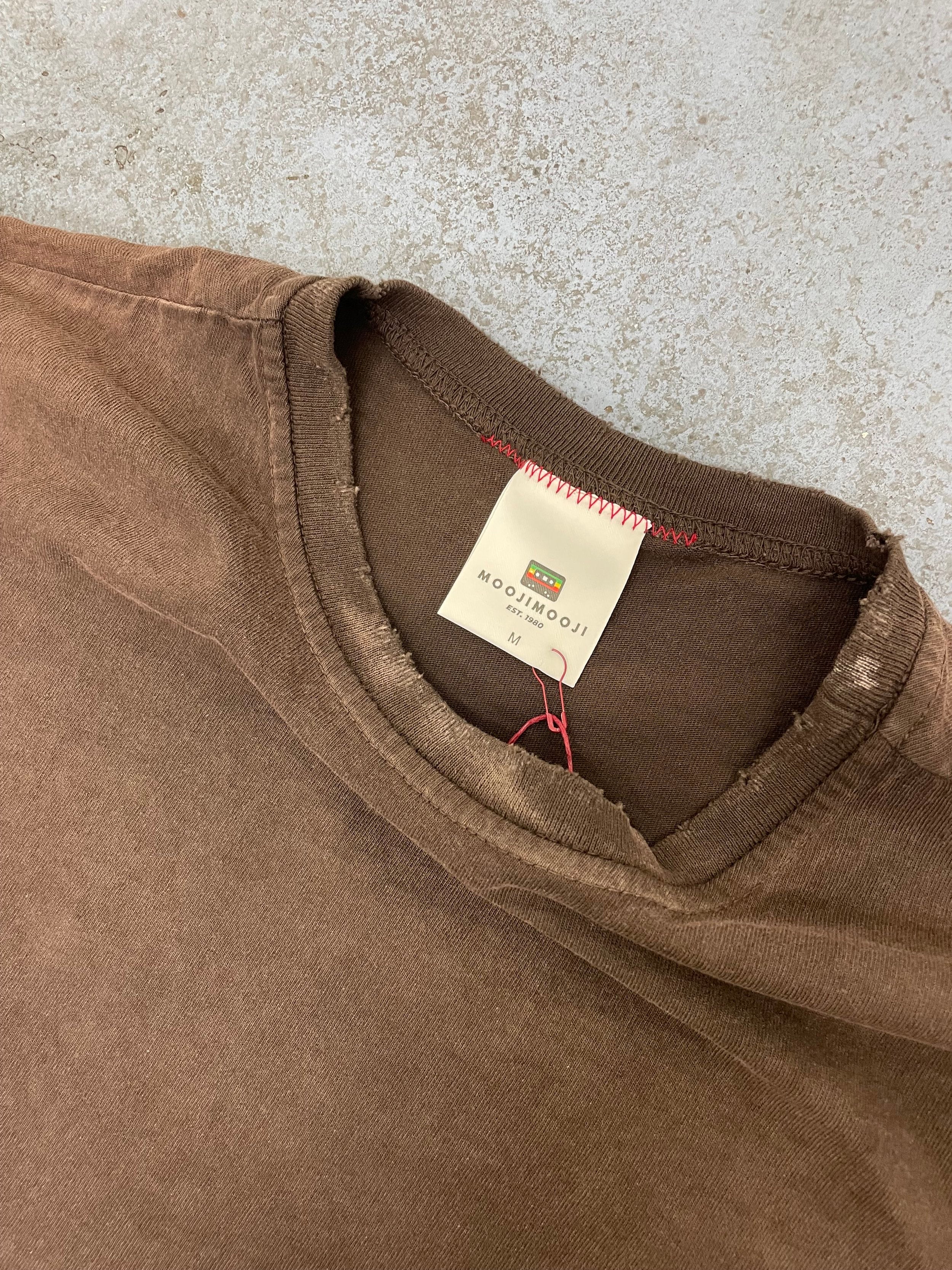 OVERSIZE CROP TEE S/S - AGED BROWN