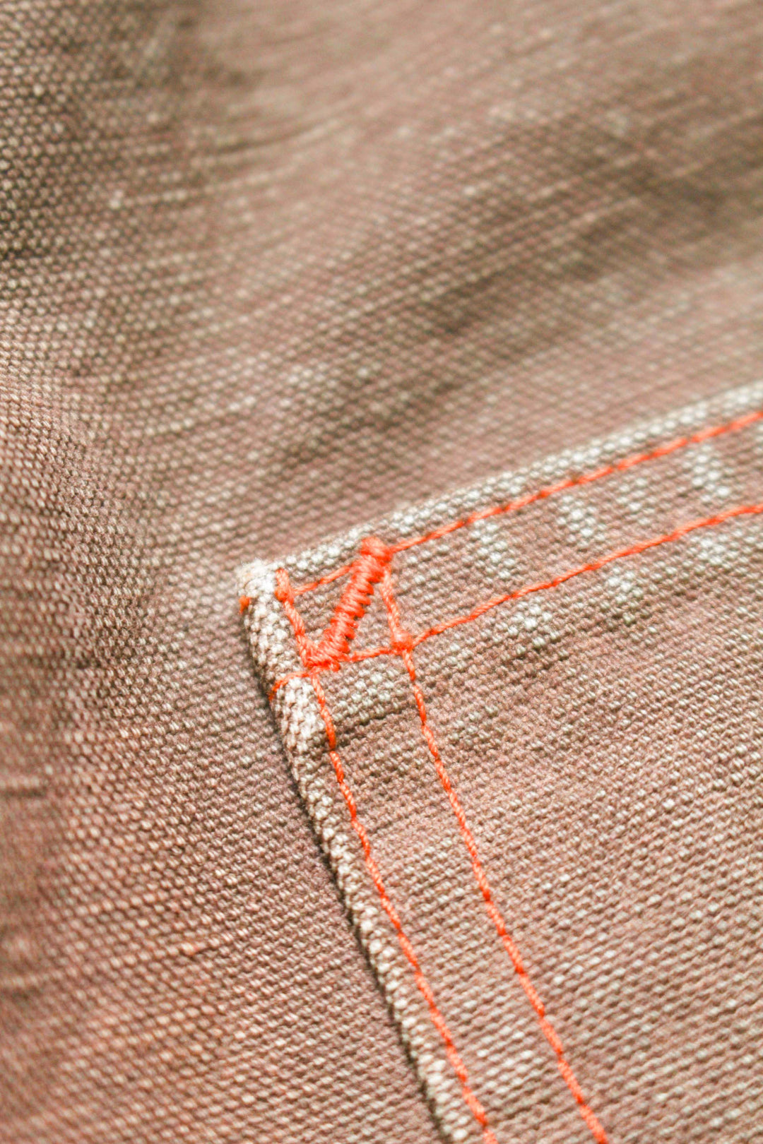 BROWN DUCK DOUBLE KNEE PANTS AGED - BROWN