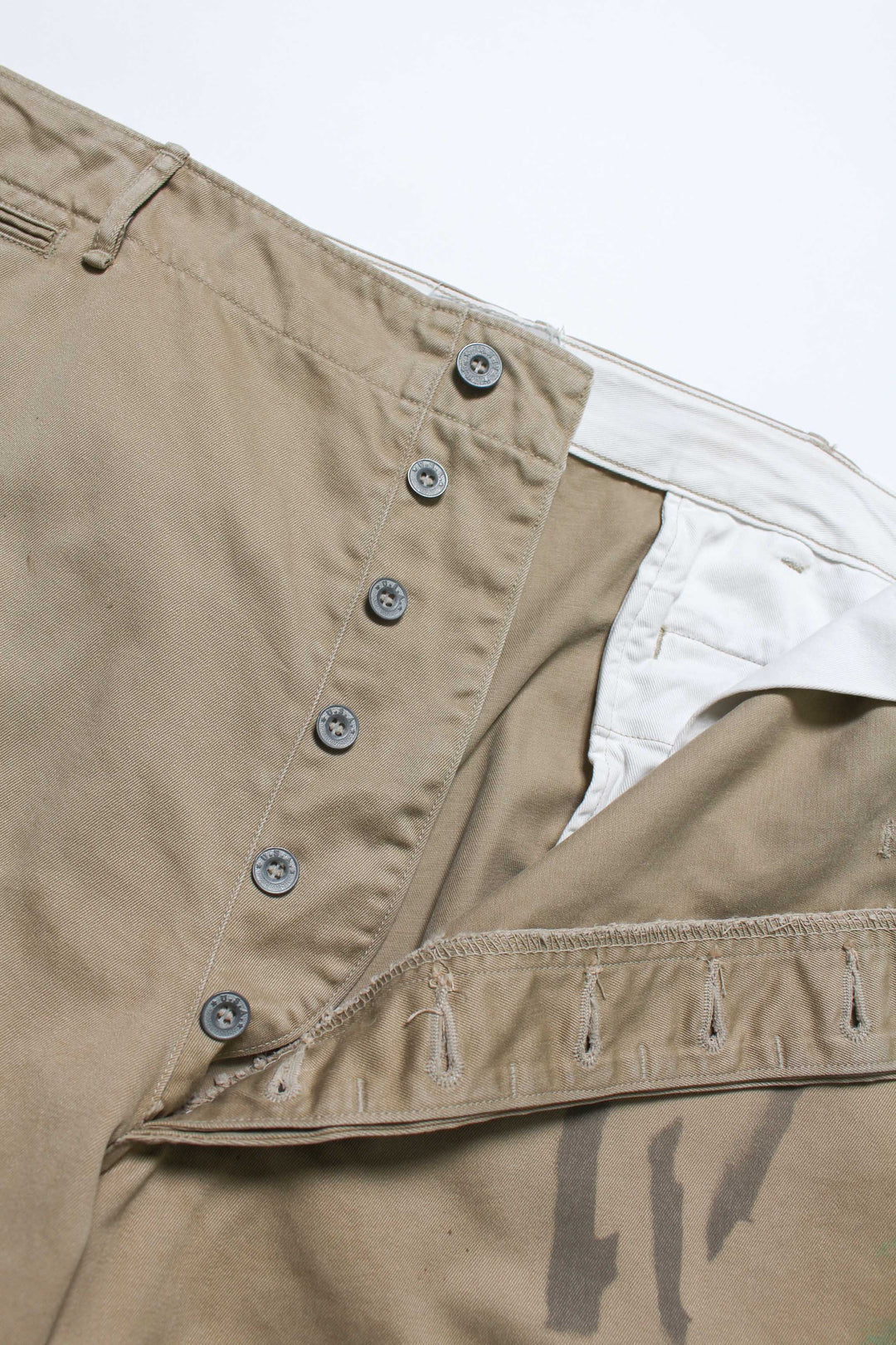 PW 41 KHAKI TROUSERS AGED - KHAKI