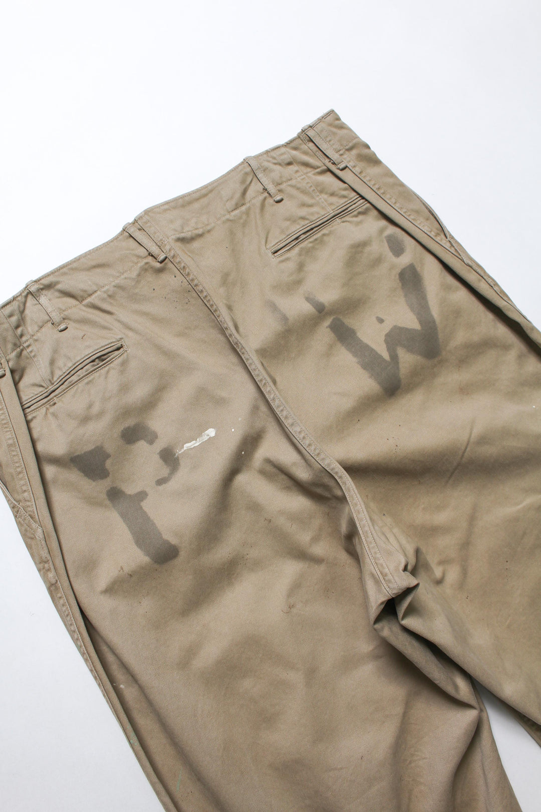 PW 41 KHAKI TROUSERS AGED - KHAKI