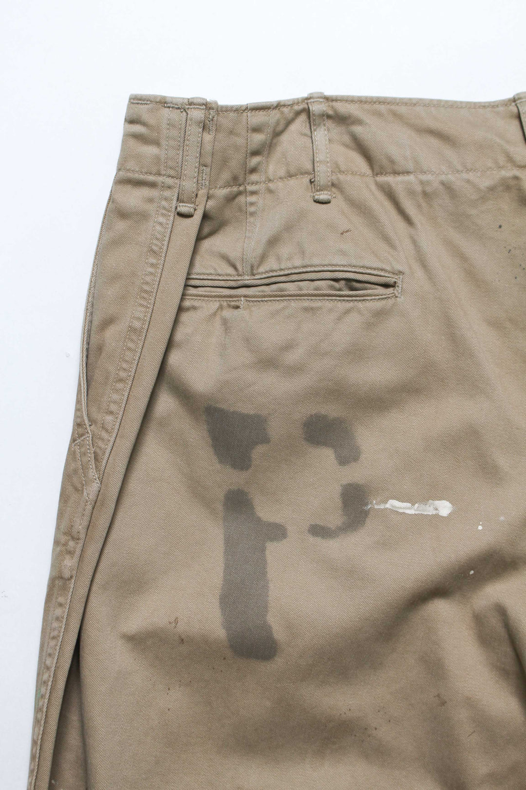 PW 41 KHAKI TROUSERS AGED - KHAKI