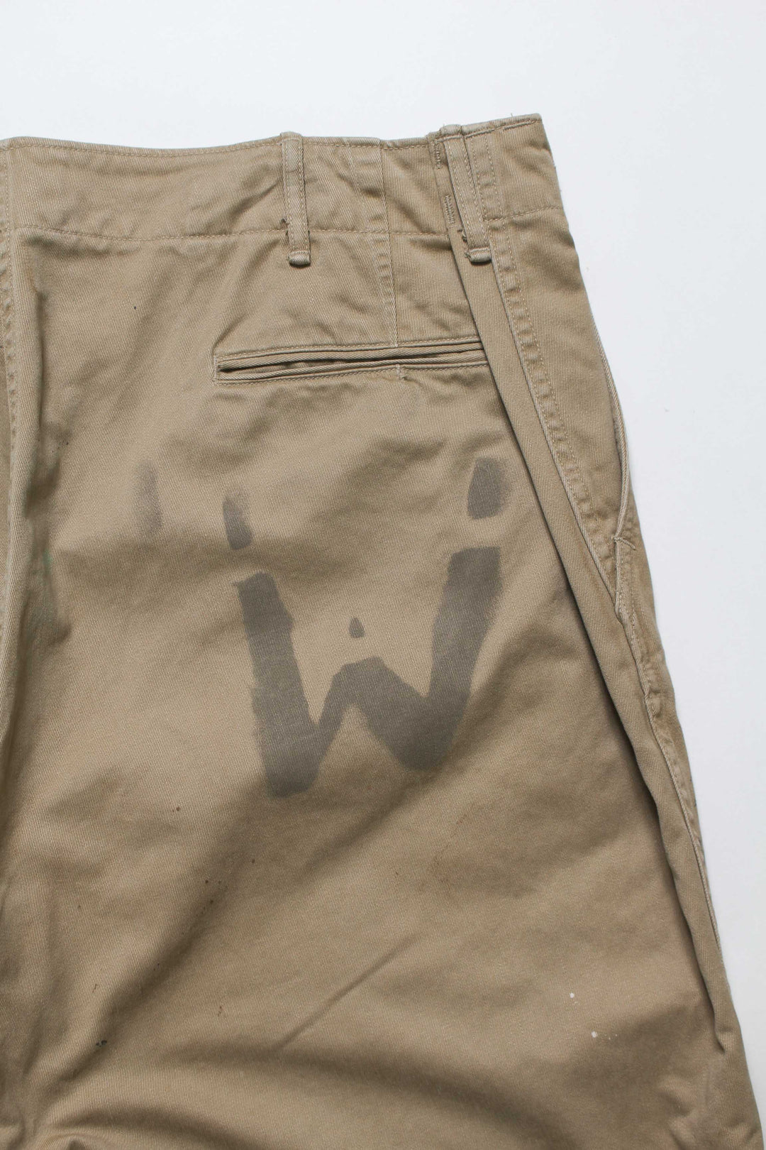 PW 41 KHAKI TROUSERS AGED - KHAKI