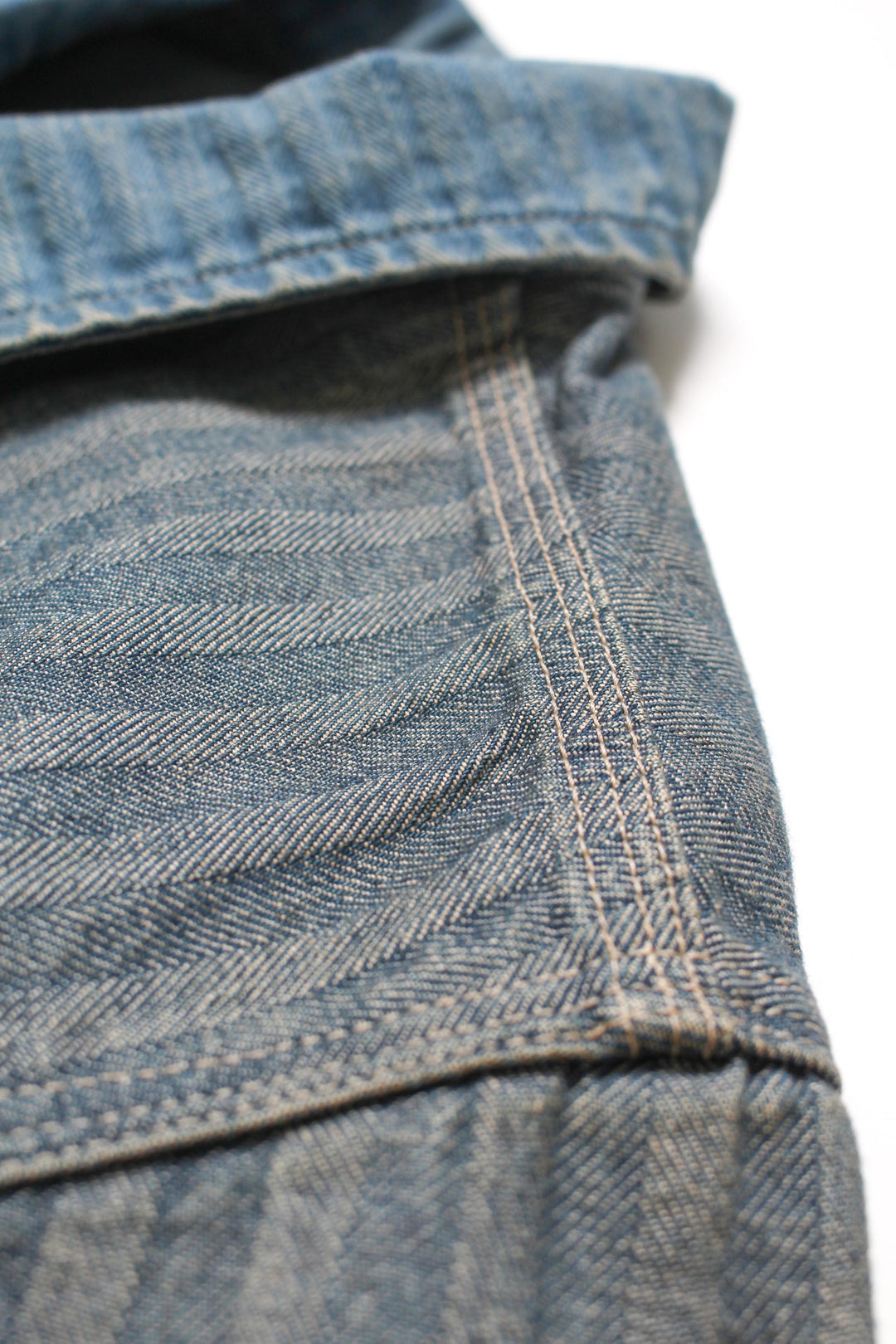 FER GRITGEAR JACKET AGED - INDIGO HERRINGBONE