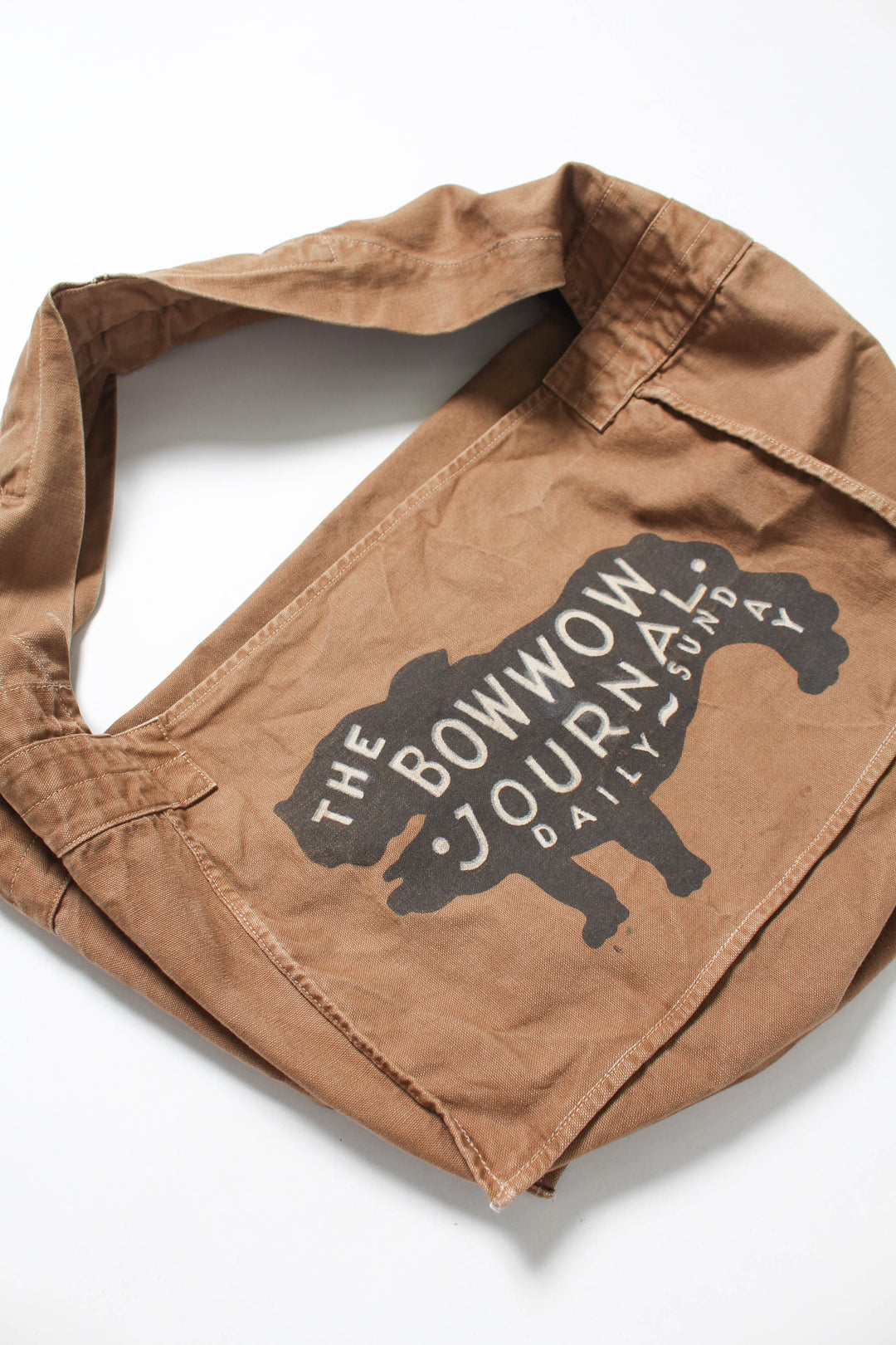 THE BOW WOW JOURNAL NEWSPAPER BAG AGED - BROWN