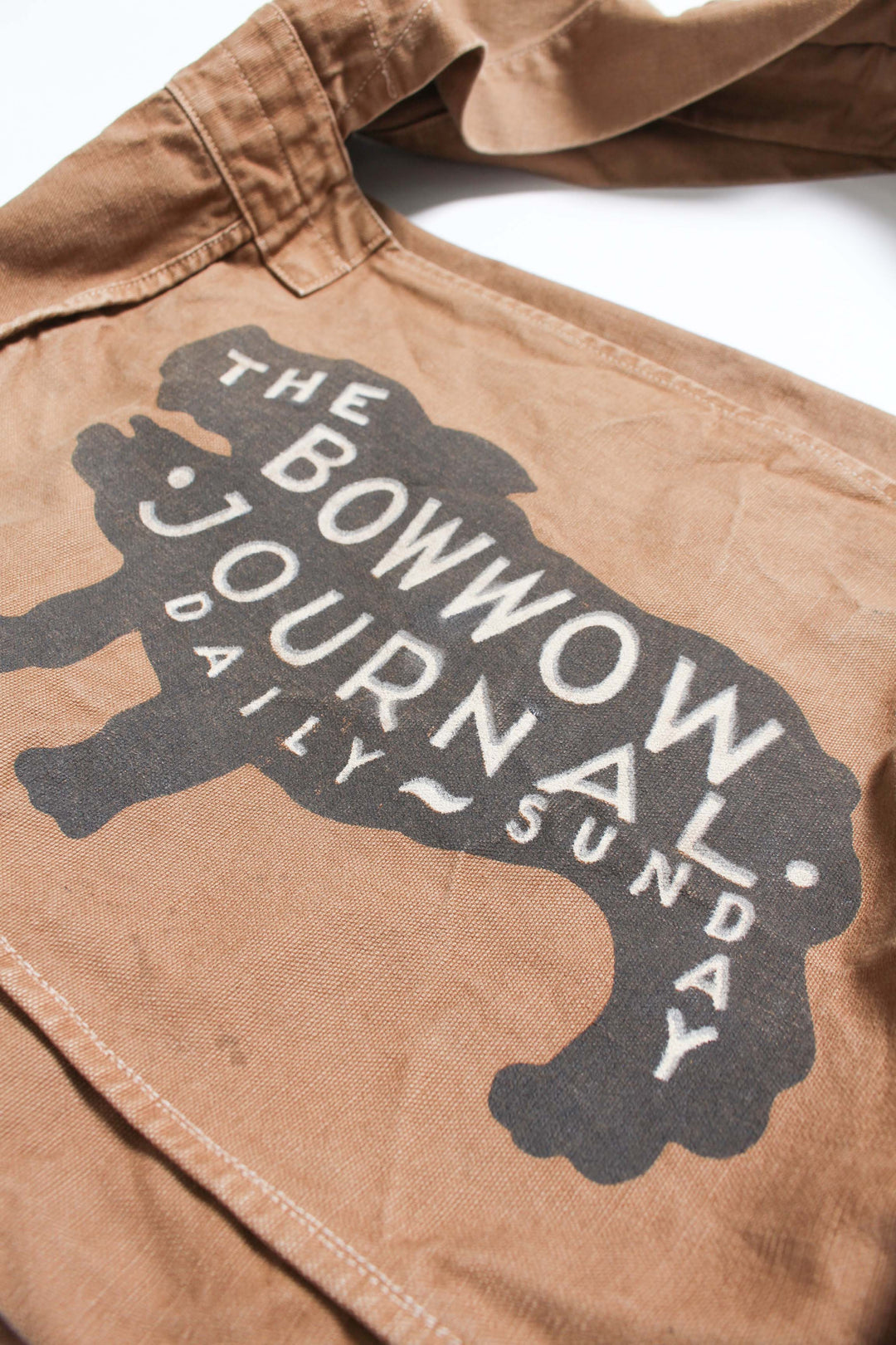 THE BOW WOW JOURNAL NEWSPAPER BAG AGED - BROWN