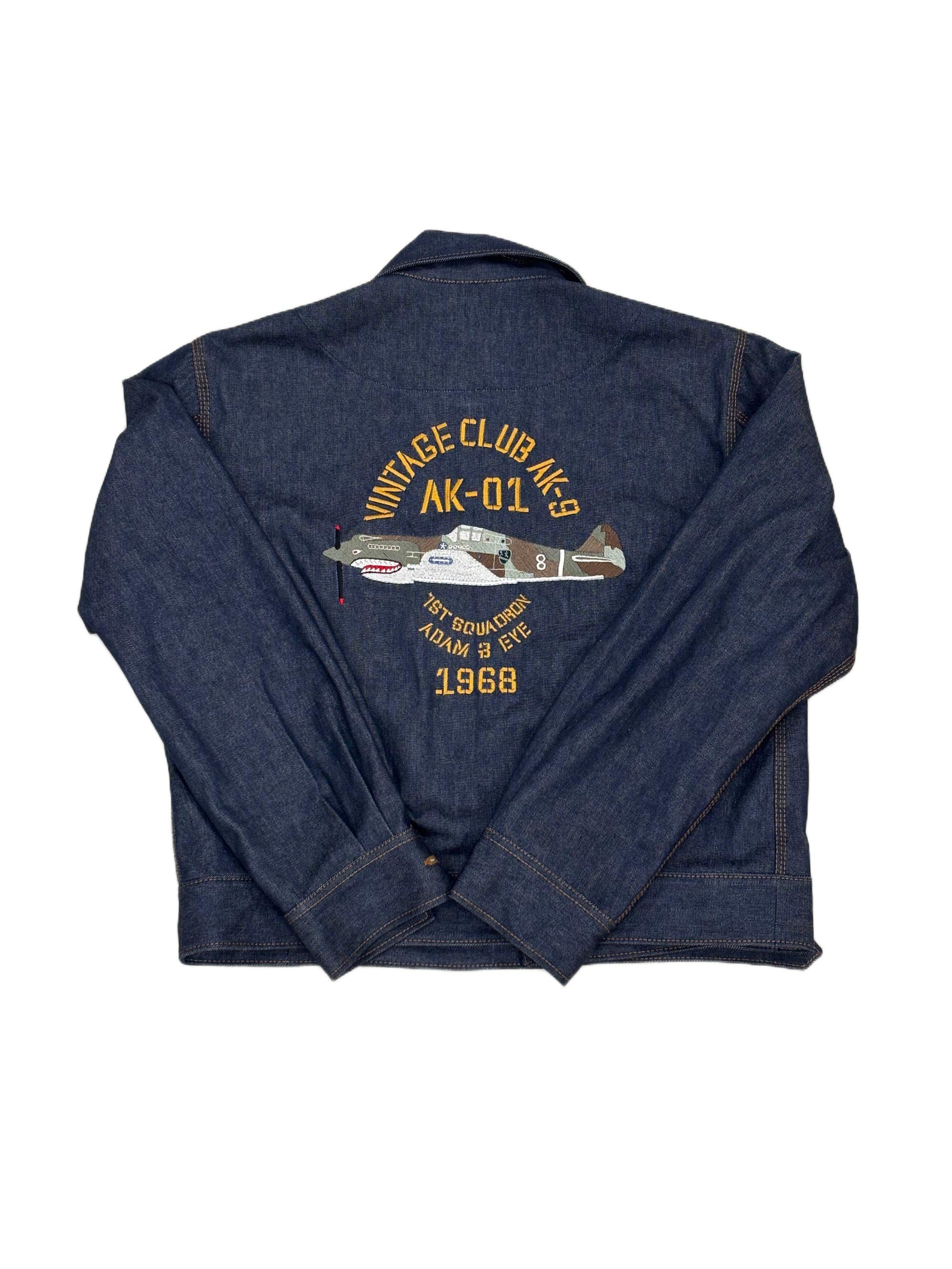 AK/PR/LOT2/JKT/044 Army Bomber - Vintage Club AK - DENIM