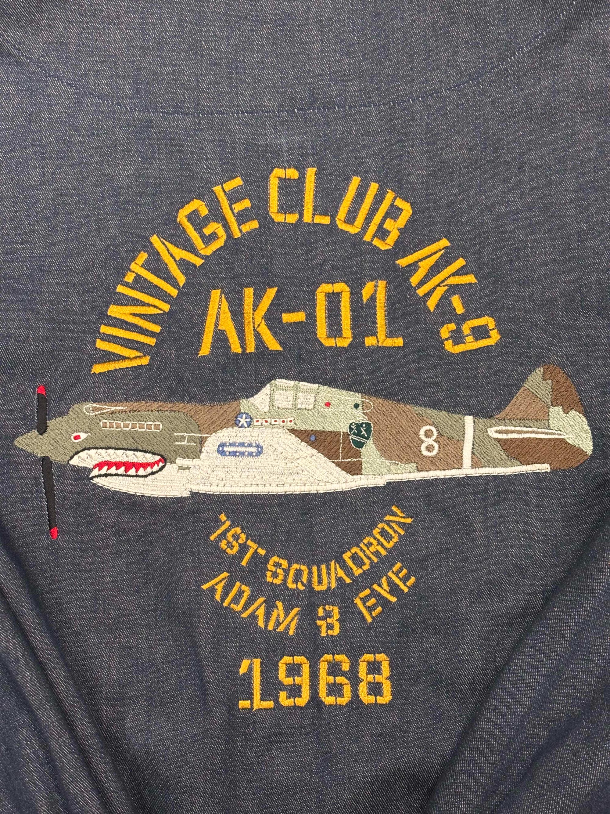 AK/PR/LOT2/JKT/044 Army Bomber - Vintage Club AK - DENIM