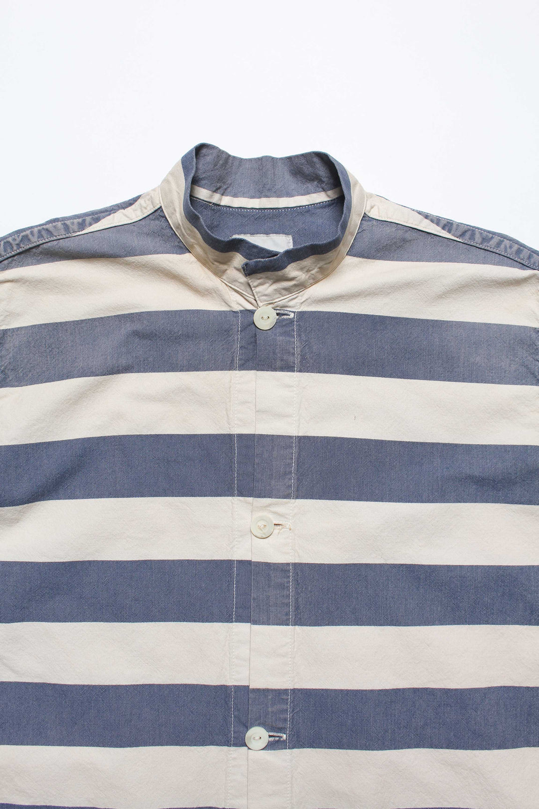 BLUE STRIPE PRISON JACKET AGED - AGED L.BLUExO.WHITE