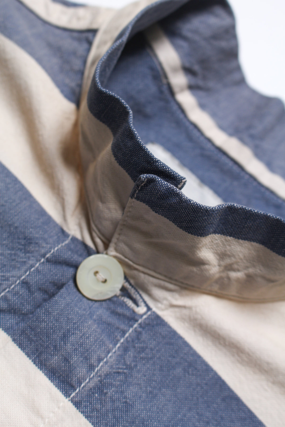 BLUE STRIPE PRISON JACKET AGED - AGED L.BLUExO.WHITE