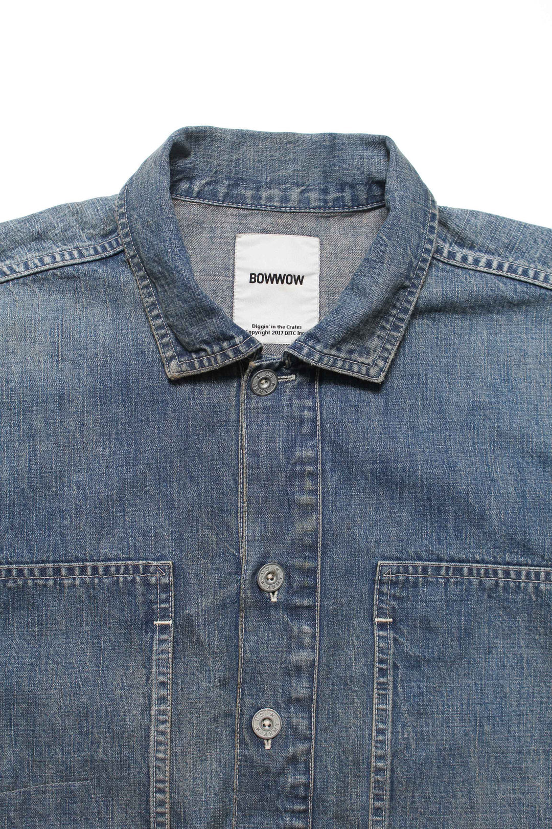ジャケット・アウター BOWWOW US ARMY M-35 DENIM JACKET AGED US ARMY M-35 DENIM JACKET AGED - AGED INDIGO
