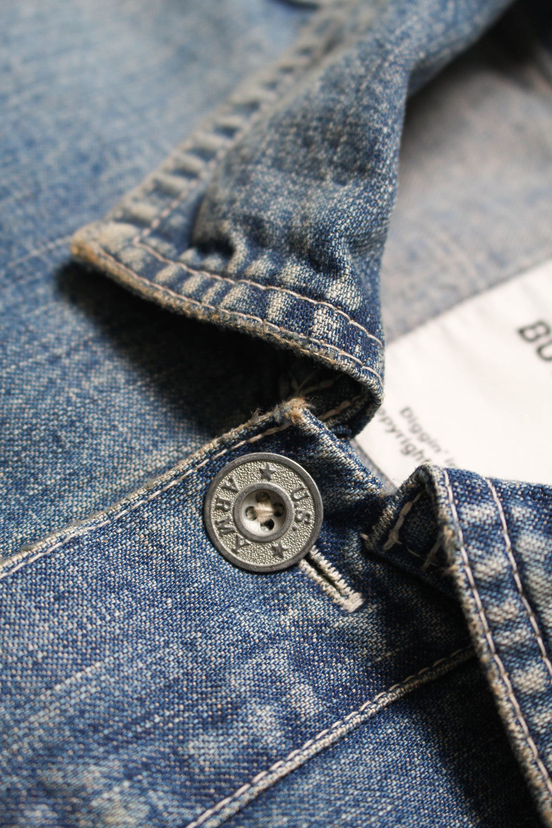 US ARMY M-35 DENIM JACKET AGED - AGED INDIGO