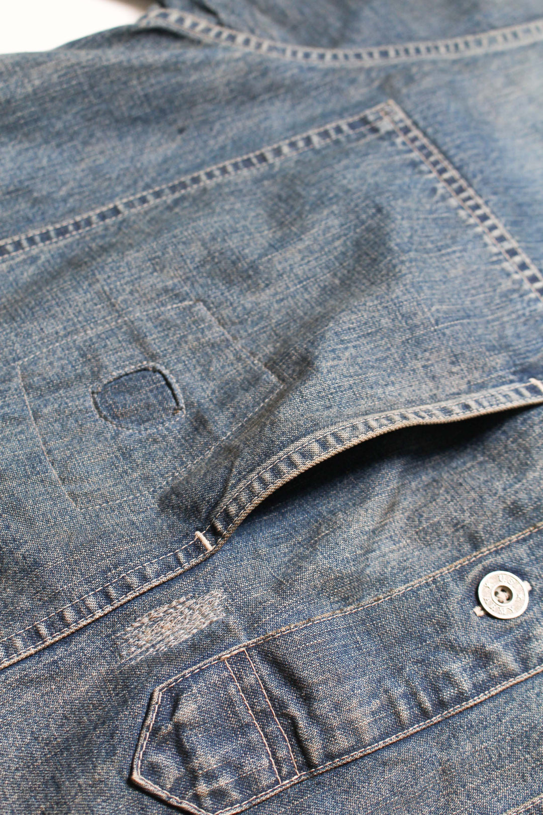 US ARMY M-35 DENIM JACKET AGED - AGED INDIGO
