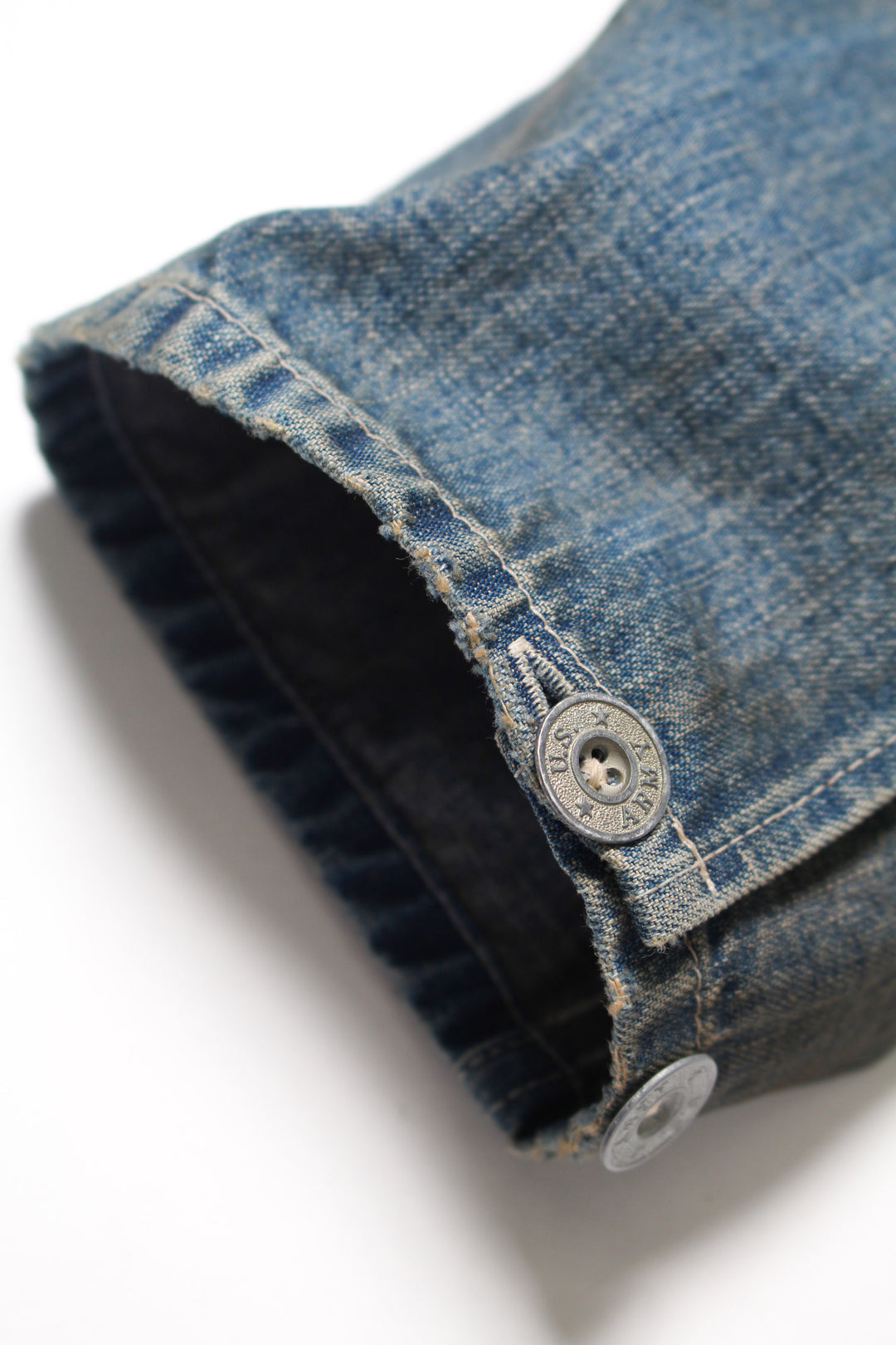US ARMY M-35 DENIM JACKET AGED - AGED INDIGO