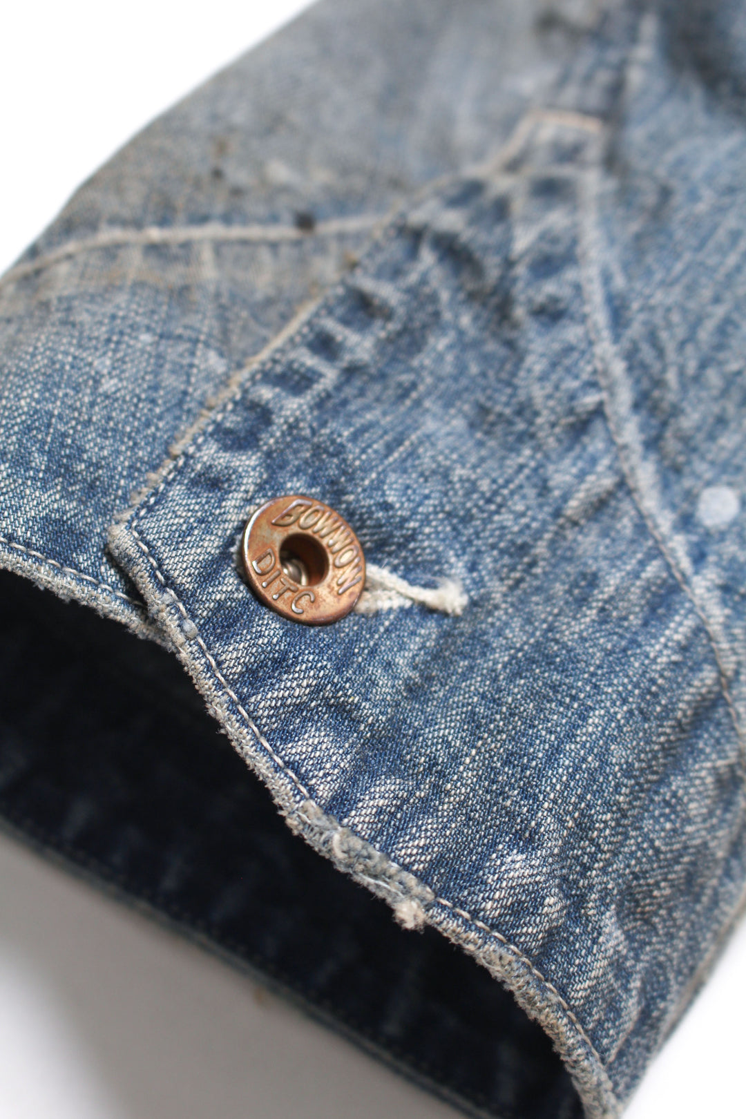 PAINT-STAINED ENGINEER'S COVERALL - AGED INDIGO