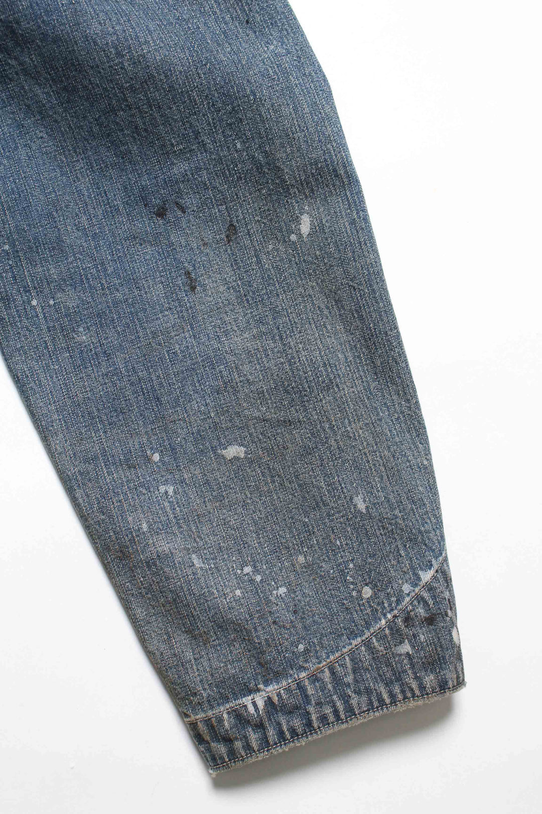 PAINT-STAINED ENGINEER'S COVERALL - AGED INDIGO