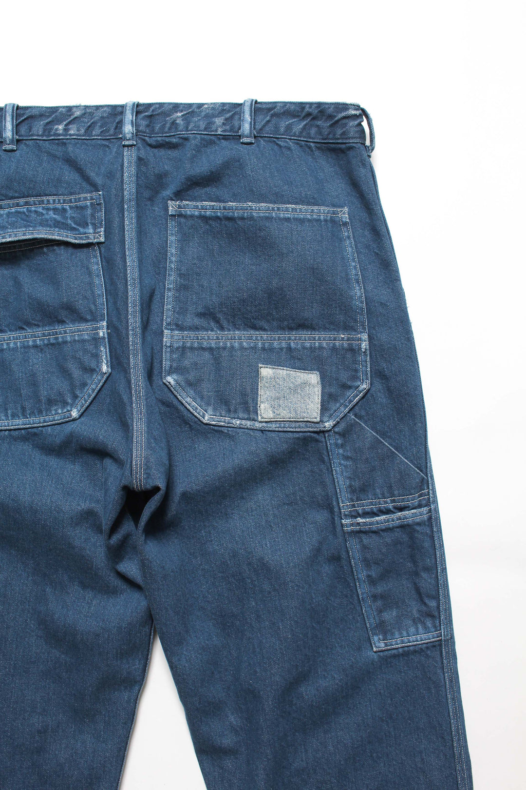 REPAIRED INDIGO PAINTER PANTS - AGED INDIGO