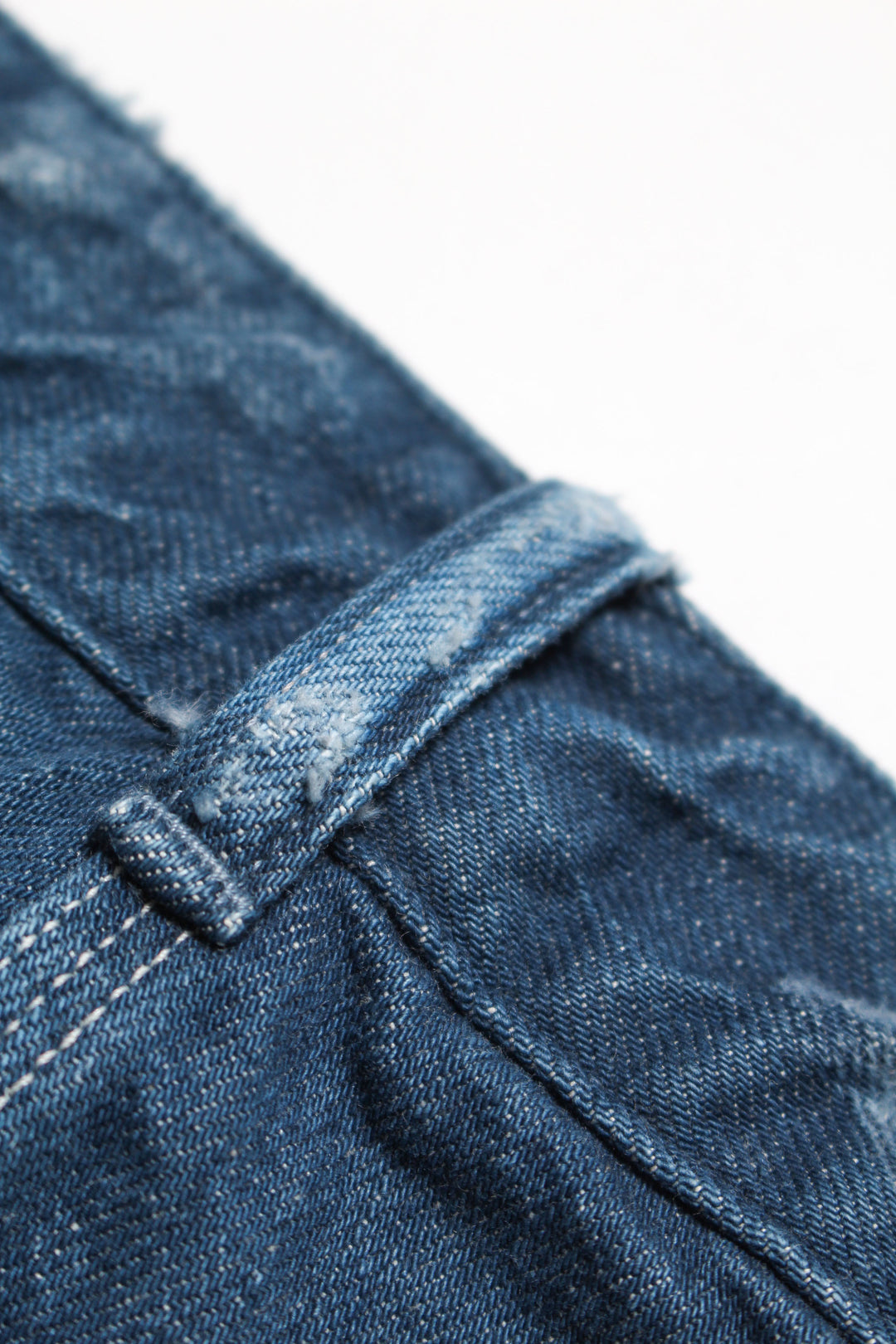 REPAIRED INDIGO PAINTER PANTS - AGED INDIGO