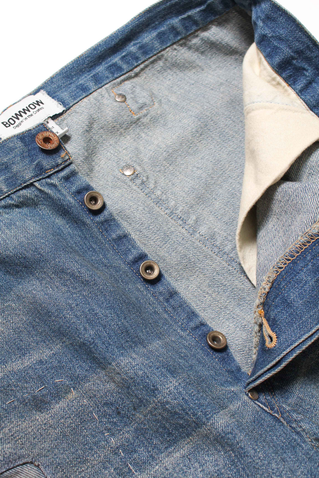 MINER'S REPAIRED DENIM WORK PANTS - AGED INDIGO