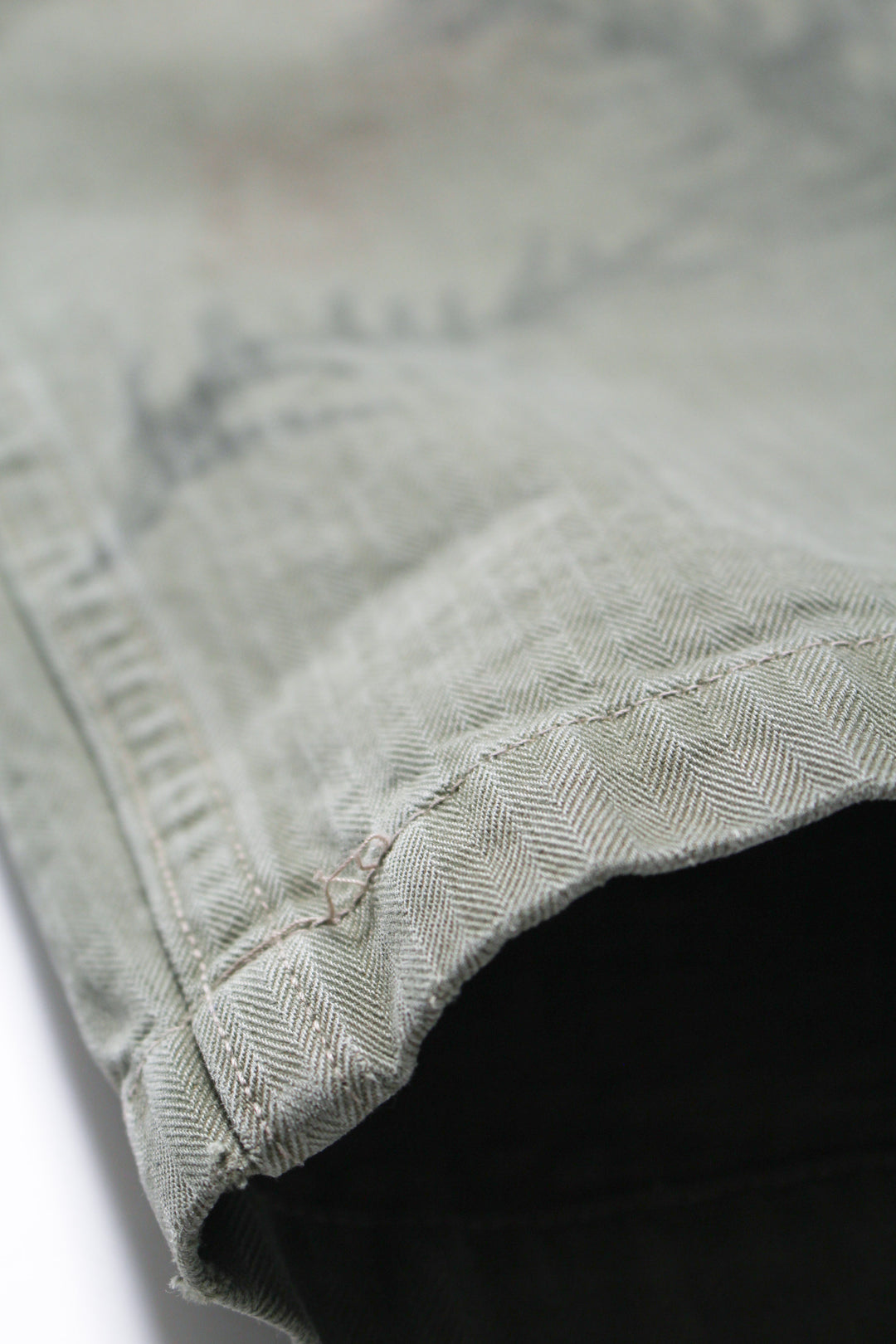 USMC P-44 HBT CAMO SPRAY TROUSERS AGED - AGED CAMO SPRAY OD