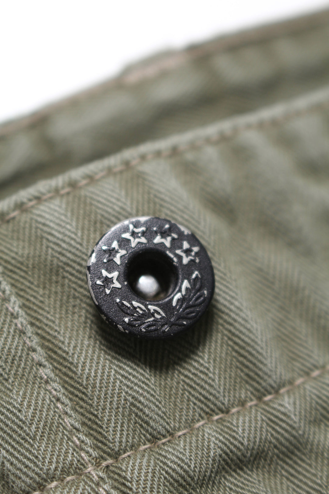 PAINT STAINED USMC P-44 HBT TROUSERS - PAINT STAINED OD