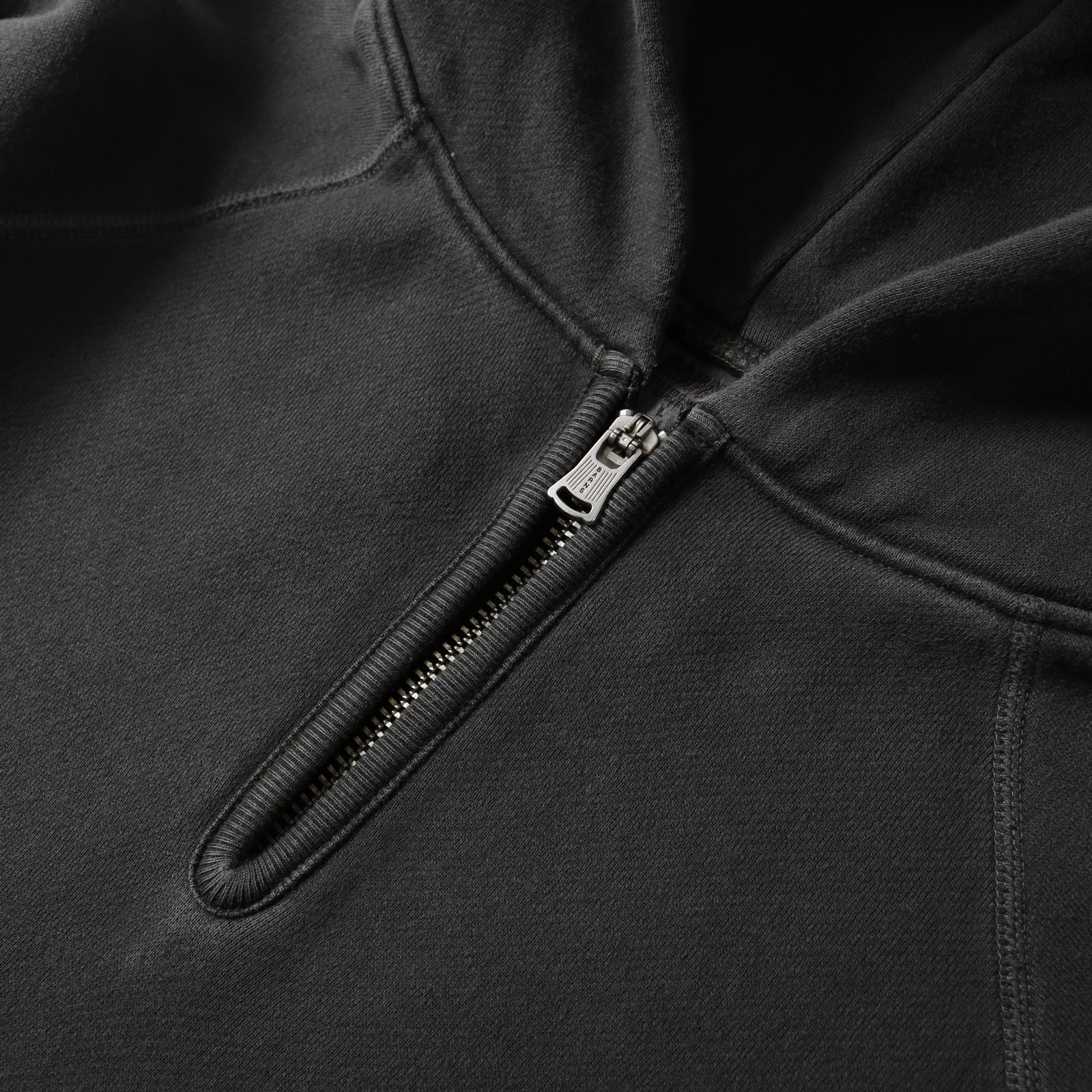 BR-3042PG "STANDARD" 30/7 COZUN PLANE HOODIE PIGMENT DYE - BLACK