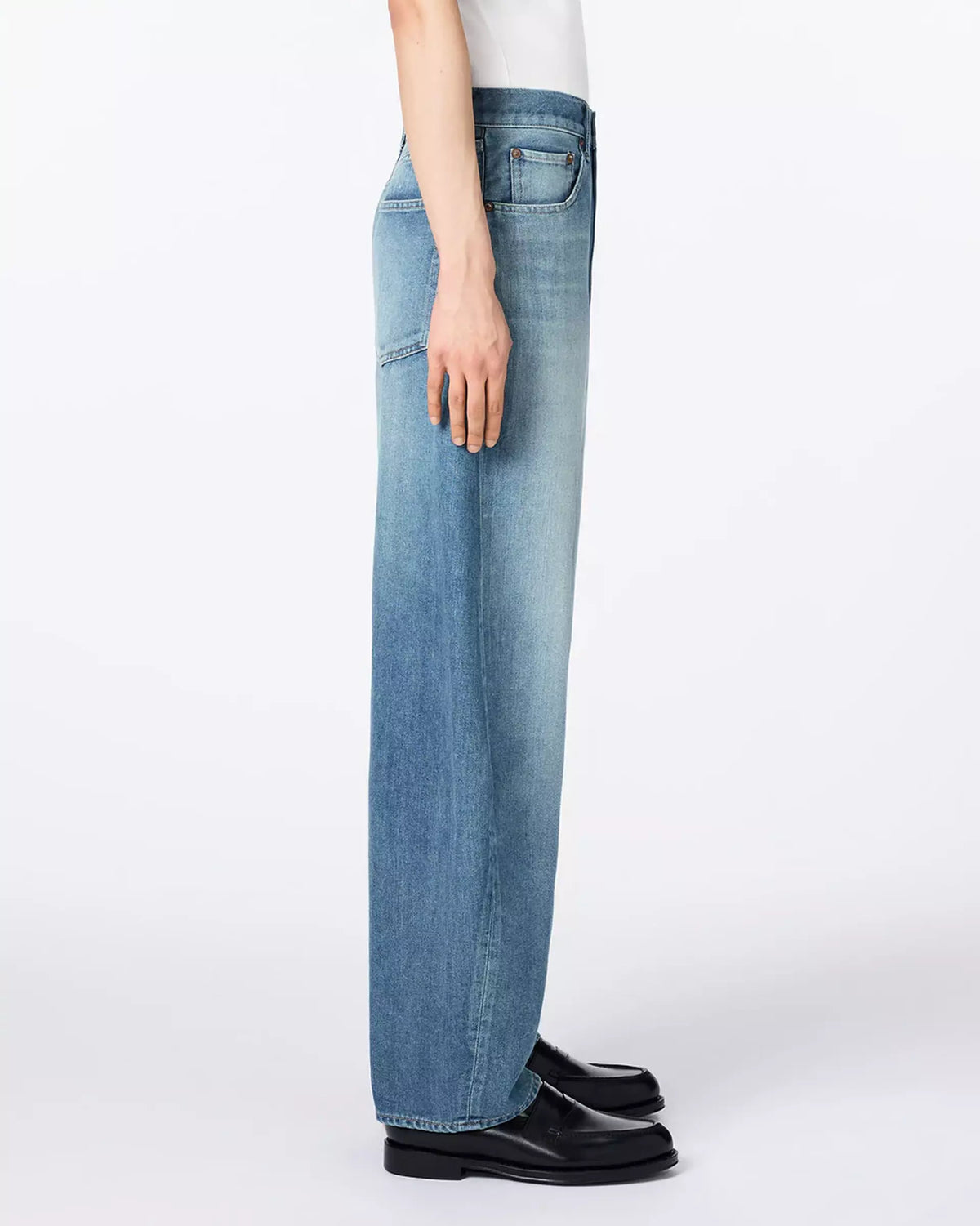 JMJA0902 Light Curve Jeans 9oz - MEDIUM INDIGO