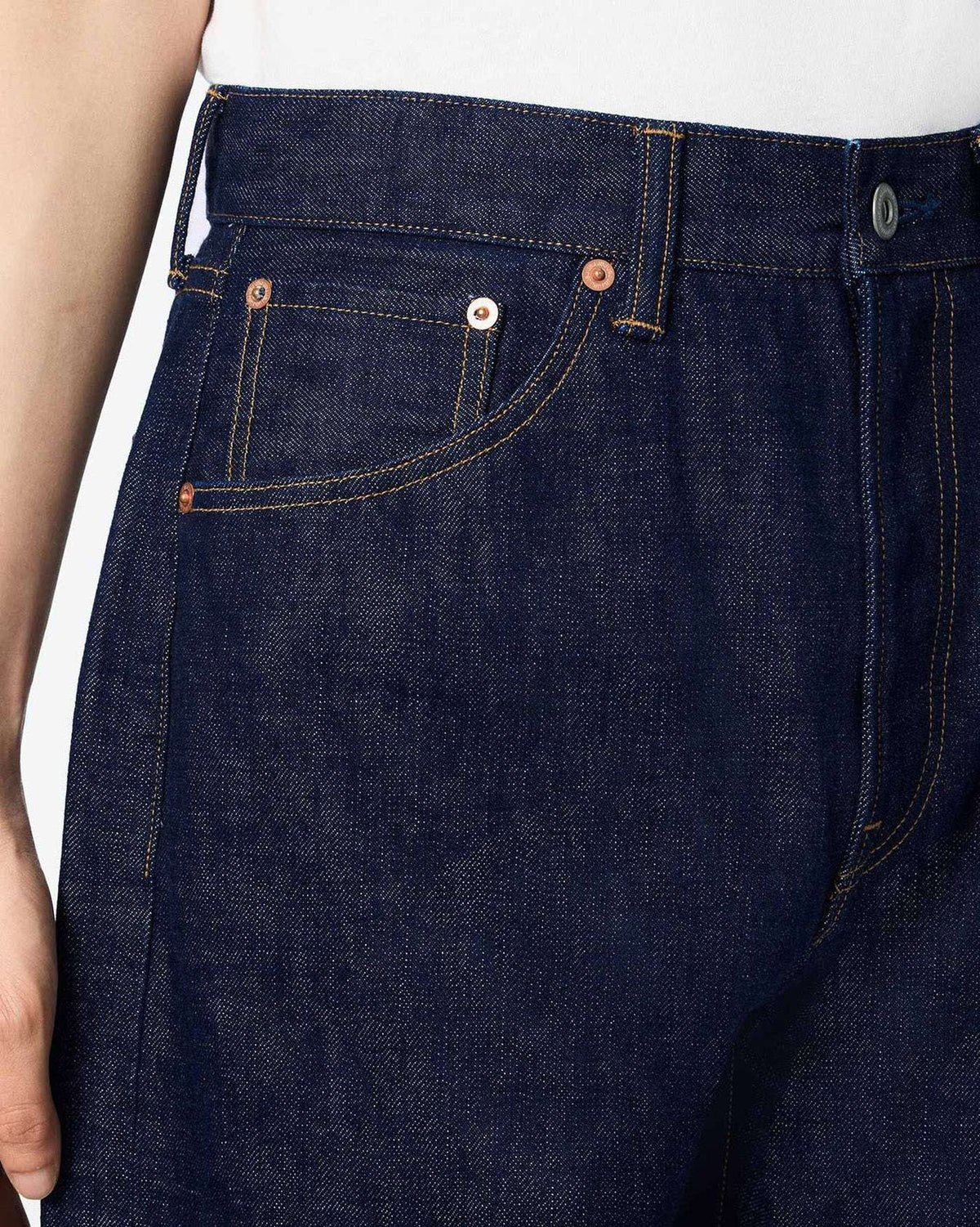 JMJE1302 Selvedge Wide Jeans 16oz - INDIGO