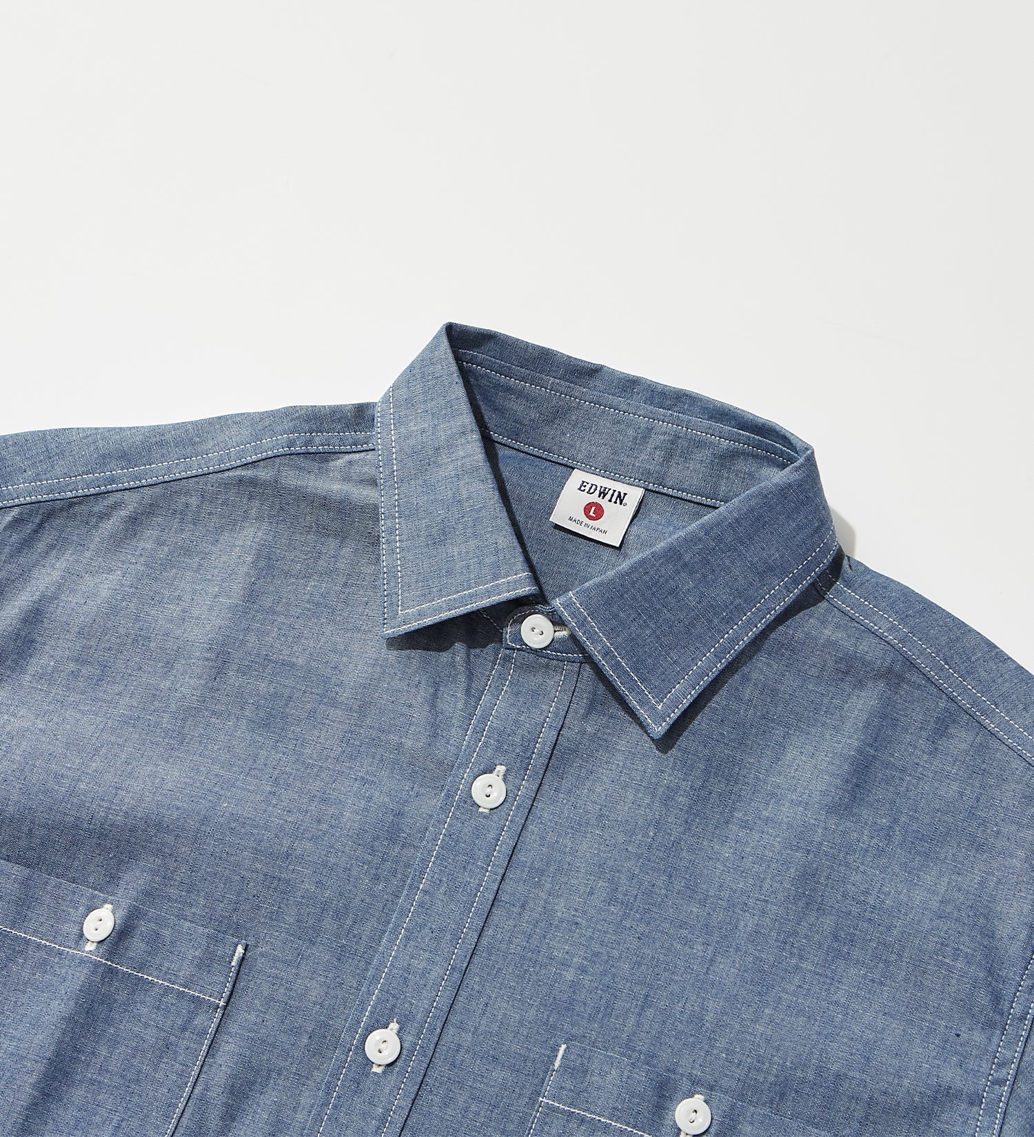 KST063-100 WORK SHIRTS L/S - OW CHAMBRAY