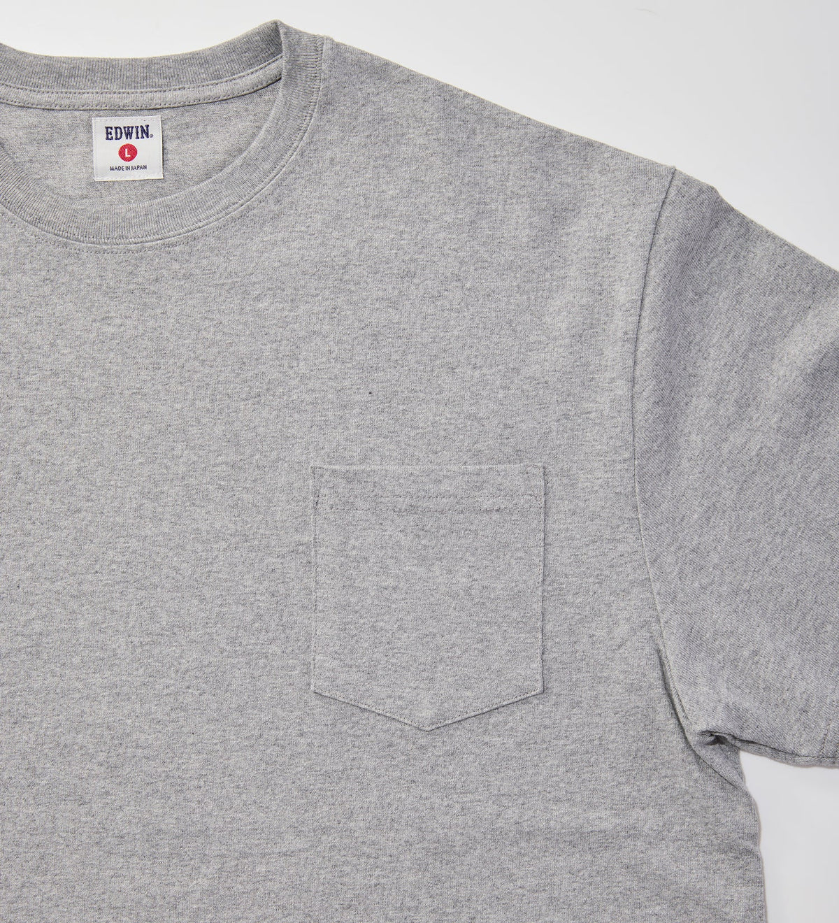 KST074-02 HEAVY WEIGHT POCKET TEE S/S - GRAY