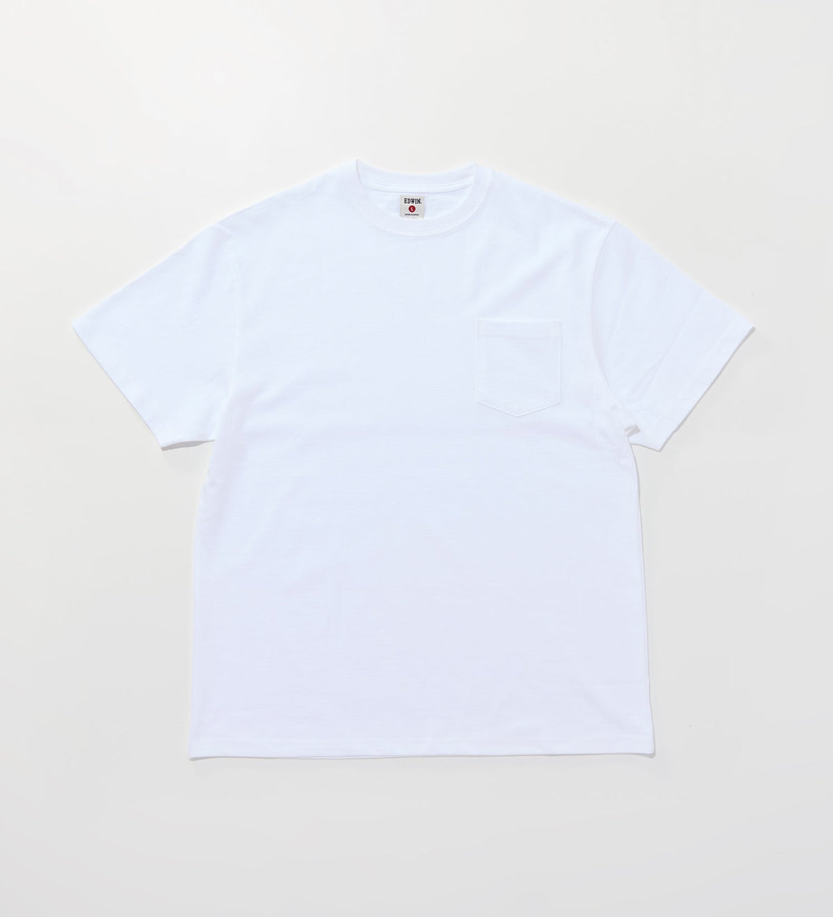 KST074-18 HEAVY WEIGHT POCKET TEE S/S - WHITE
