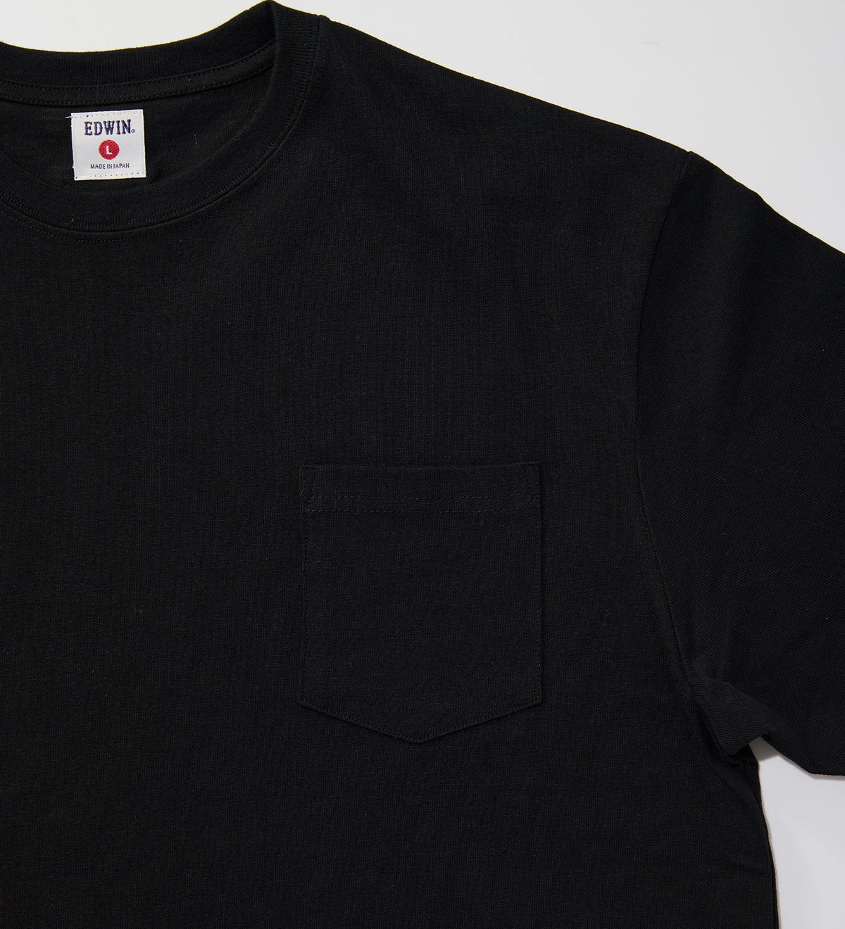 KST074-75 HEAVY WEIGHT POCKET TEE S/S - BLACK
