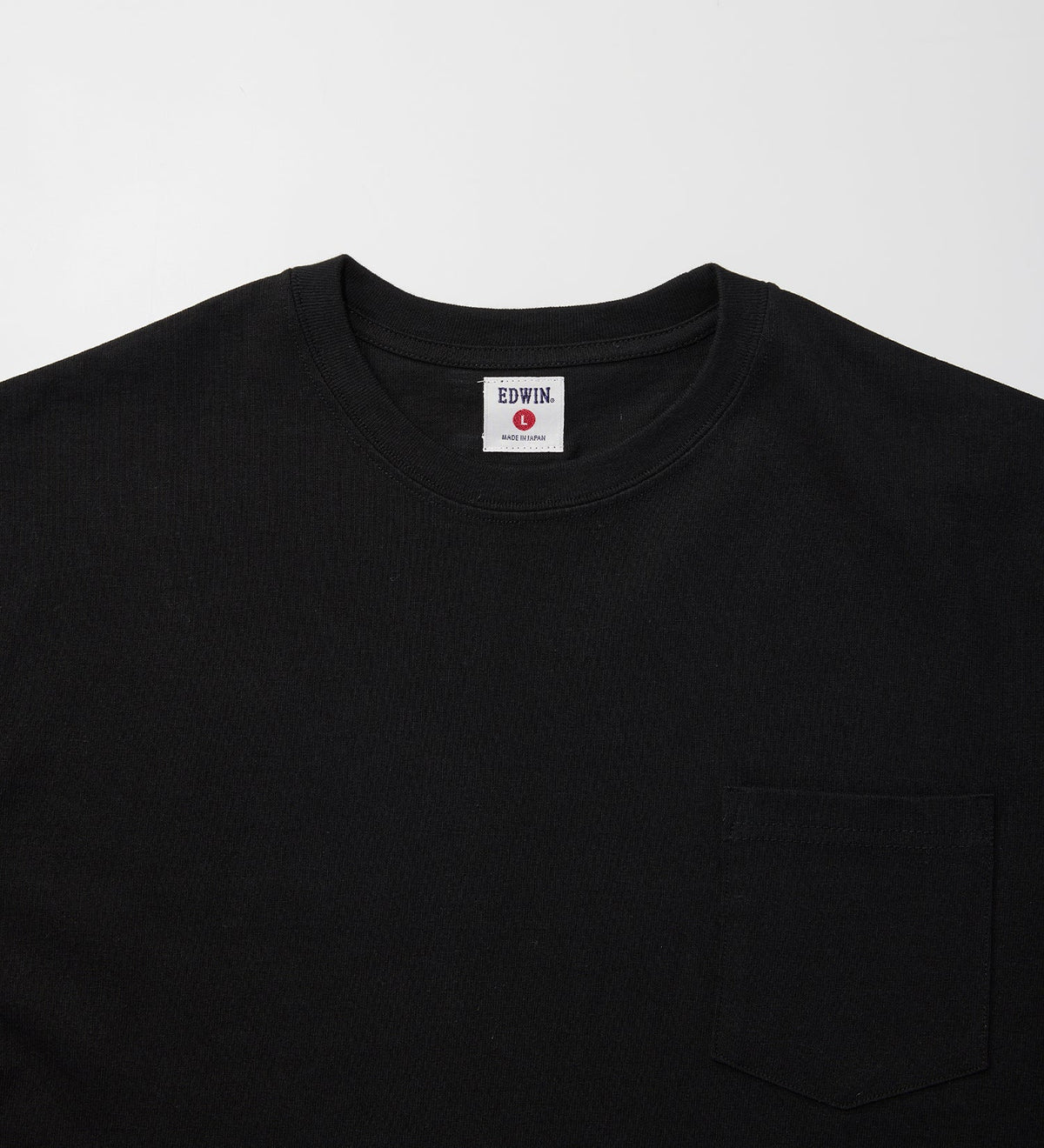 KST074-75 HEAVY WEIGHT POCKET TEE S/S - BLACK