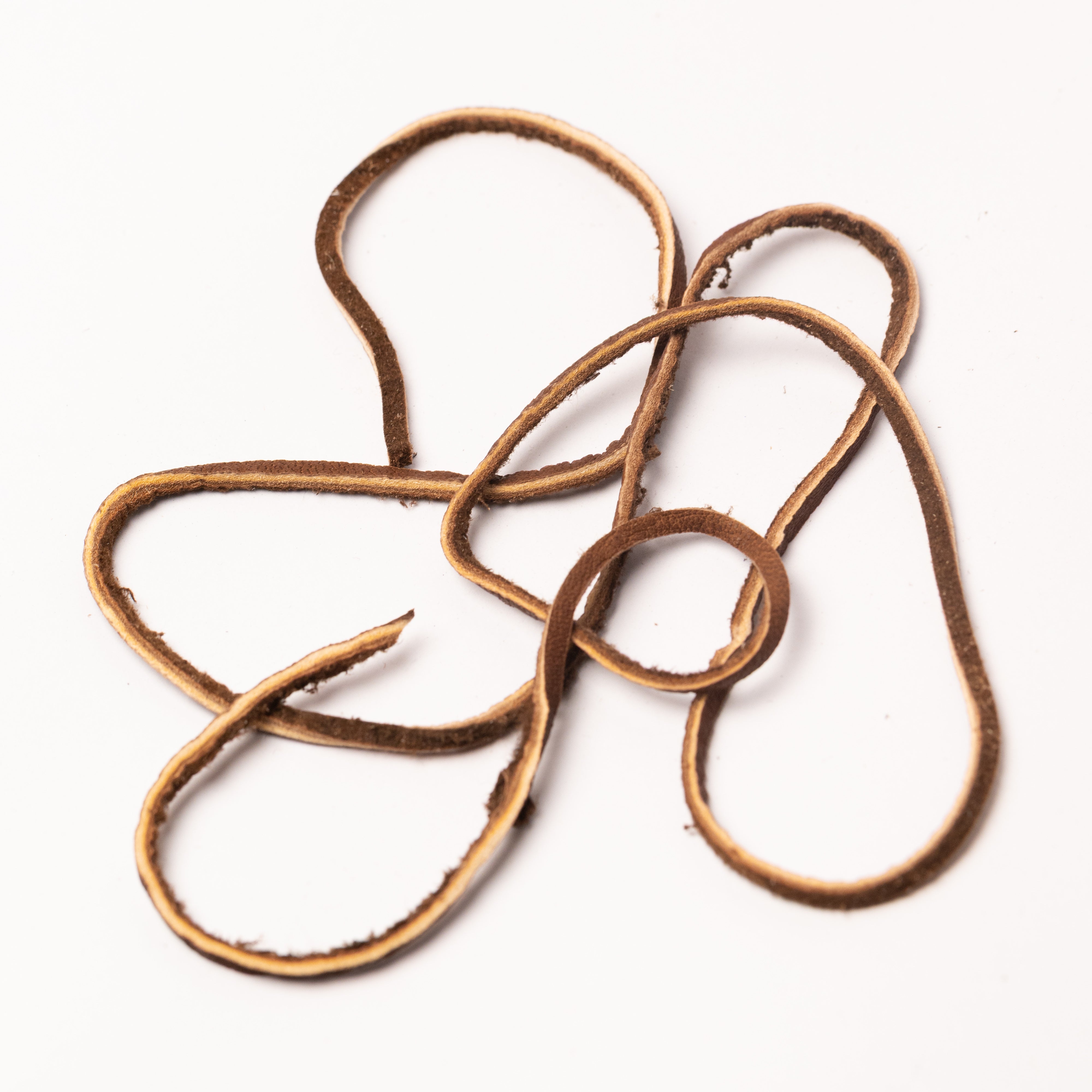 L-020B LEATHER LACE - BROWN