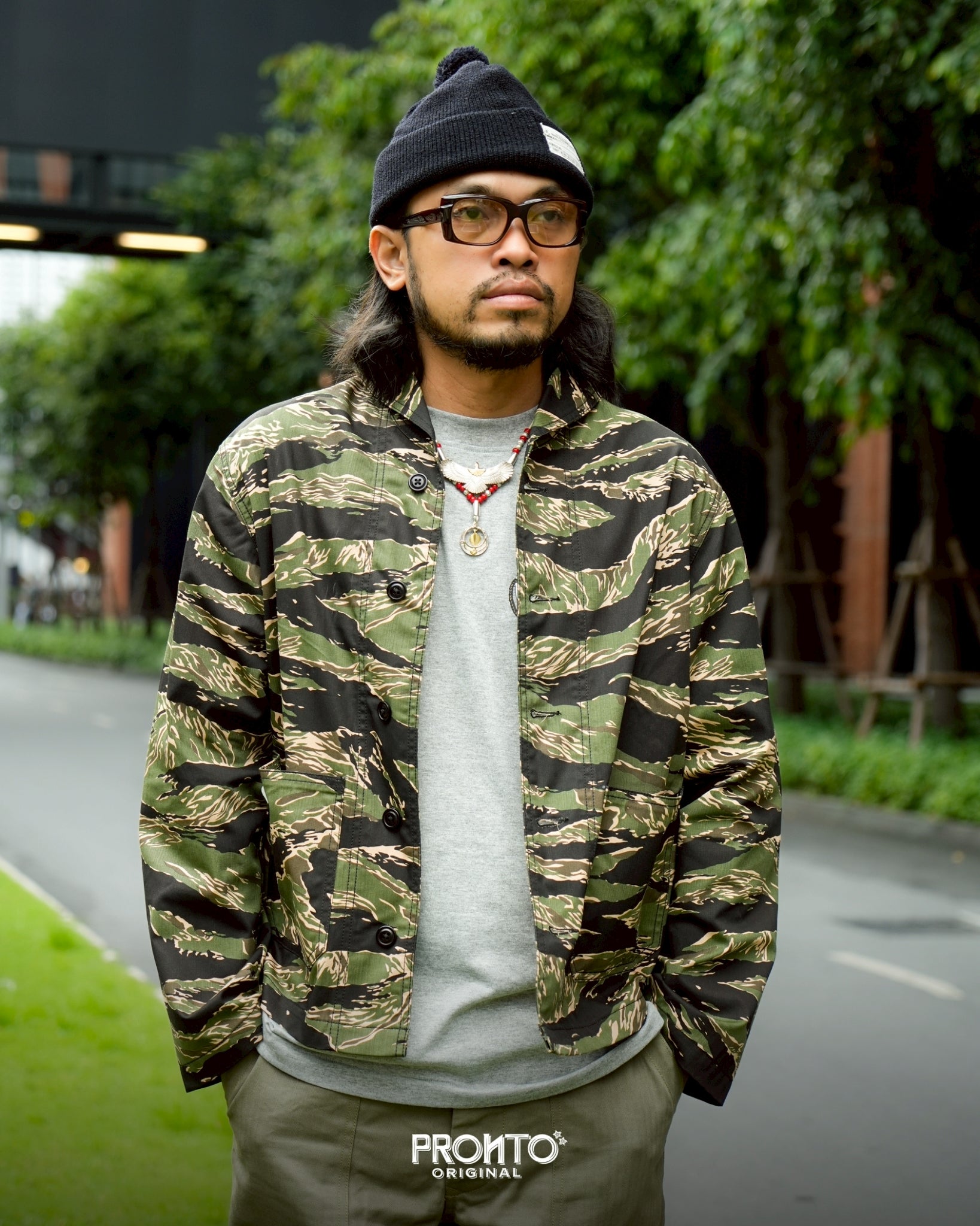 51509 COTTON VELVETEEN FFA JACKET - BLACK