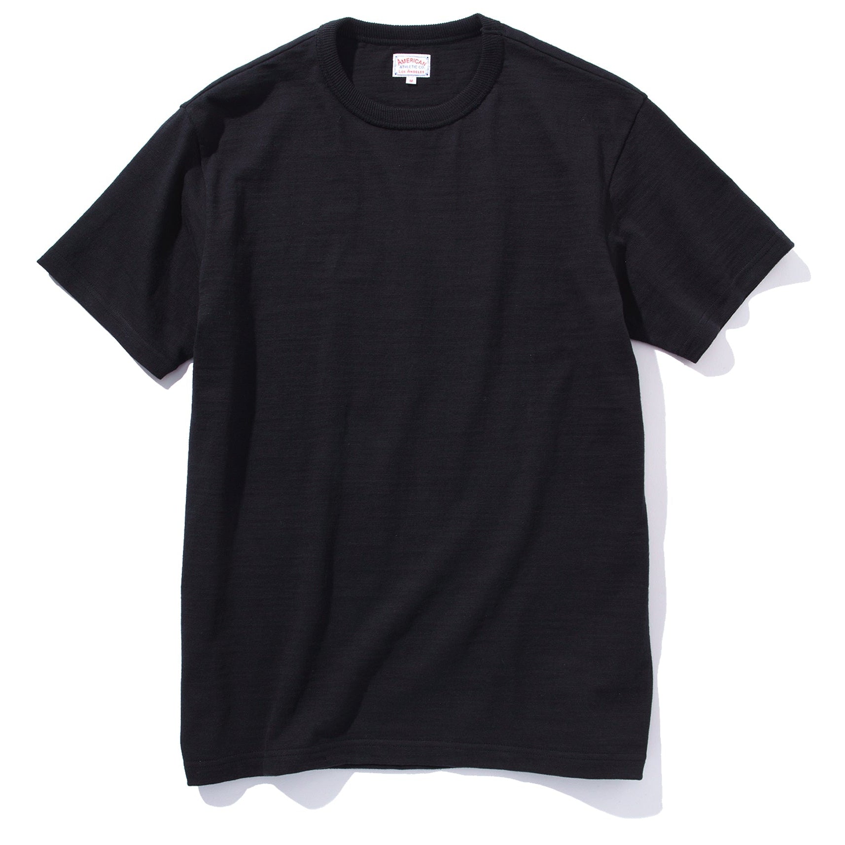 ATHLETIC T-SHIRT / LOOP-WHEEL - BLACK