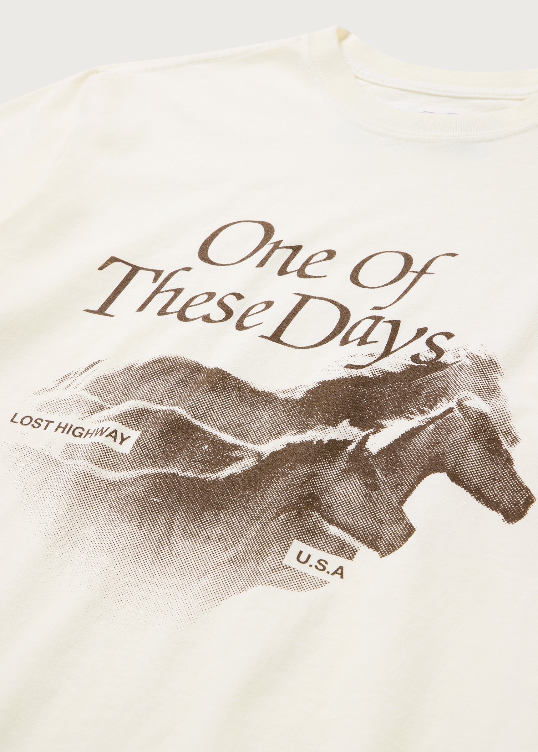 LOST HIGHWAY TEE S/S - BONE