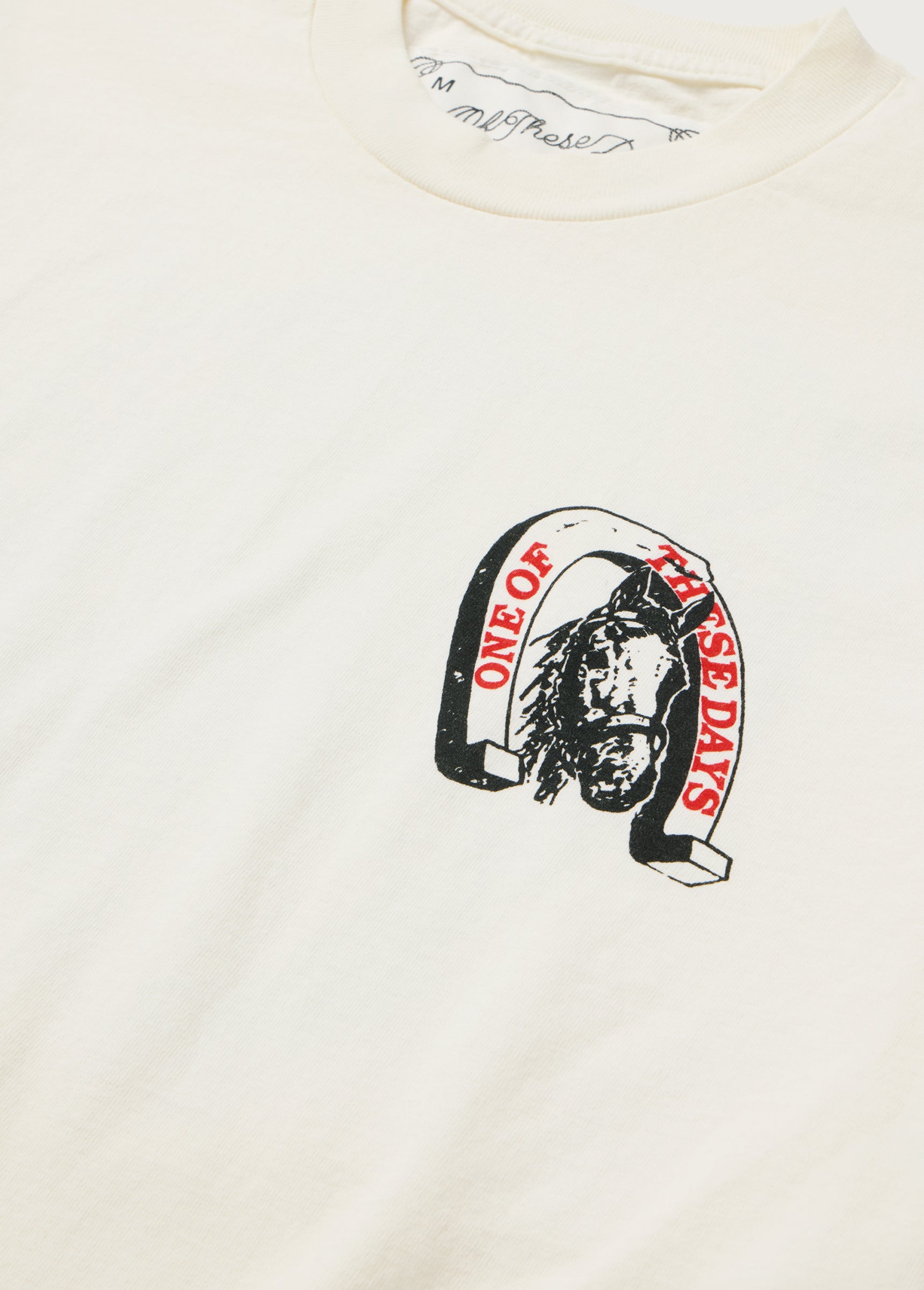 LUCKY NUMBER 73 TEE S/S - BONE