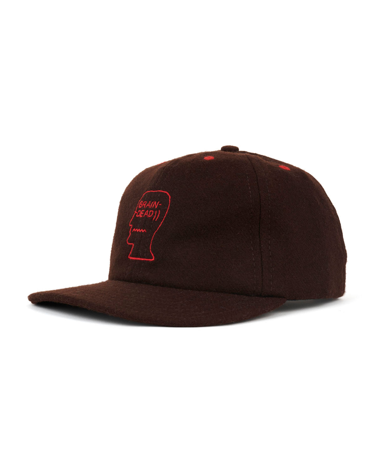 Flannel Classic Logohead 6 Panel Hat - Brown