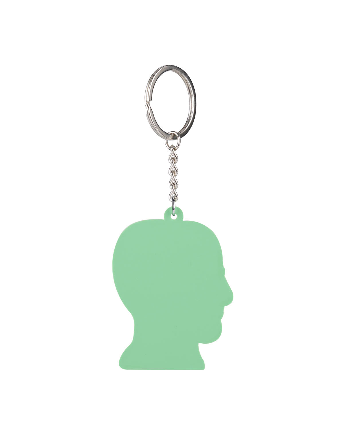 Logohead Keychain Checkered - Green