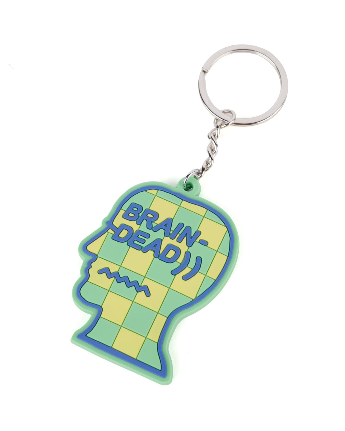 Logohead Keychain Checkered - Green